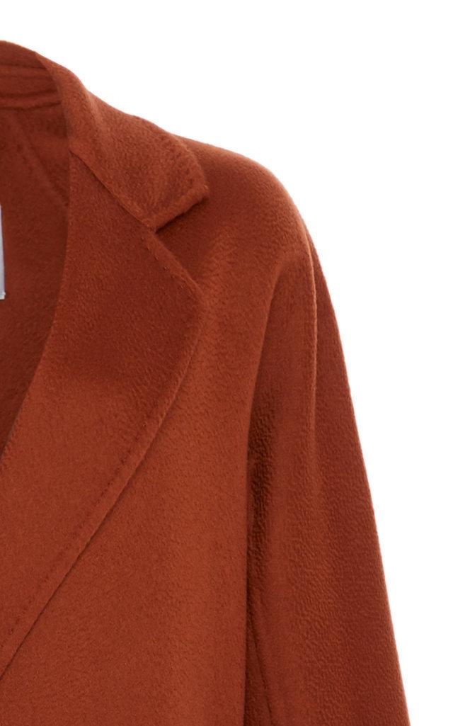 Max Mara Labbro Belted Cashmere Coat in Brown | Lyst