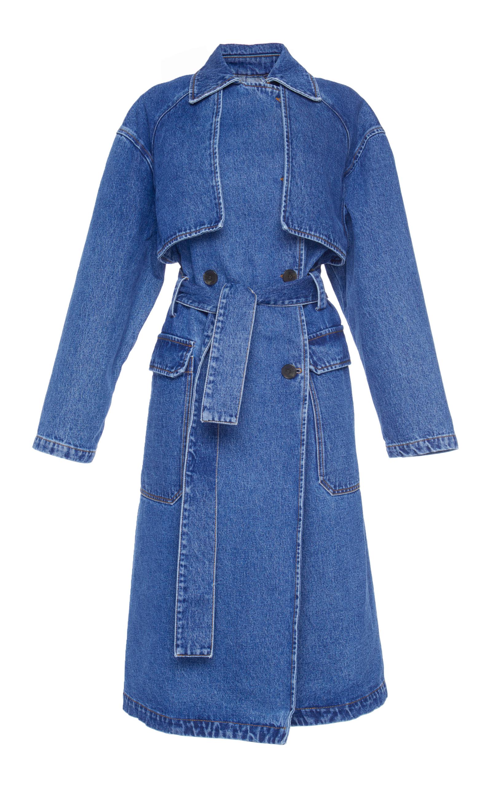 msgm denim trench coat