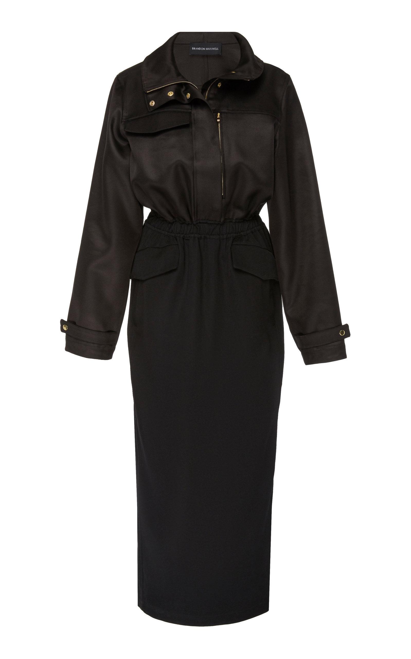 black velvet tuxedo dress