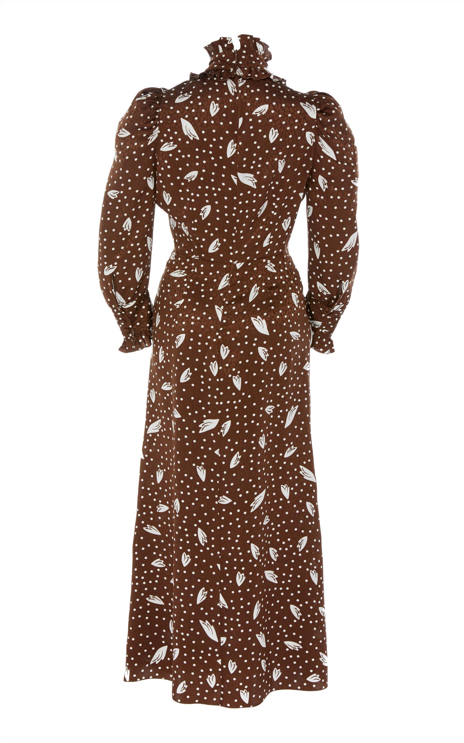 rich brown dress Jluxlabel Draped Wrap Dress main image 0