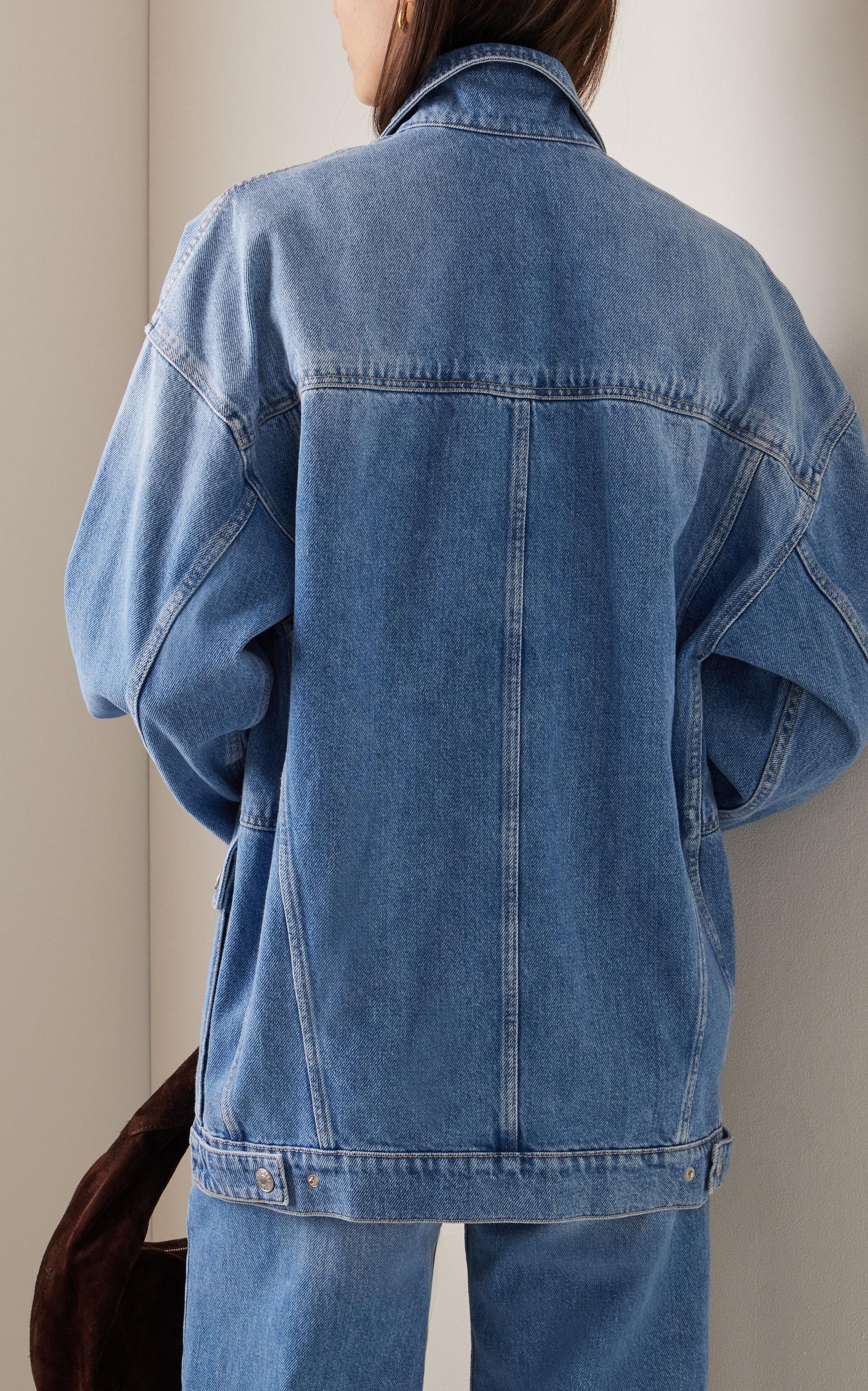 Isabel Marant Paolo Cotton Jacket in Blue | Lyst Australia