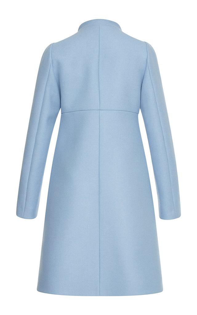 blue felt coat