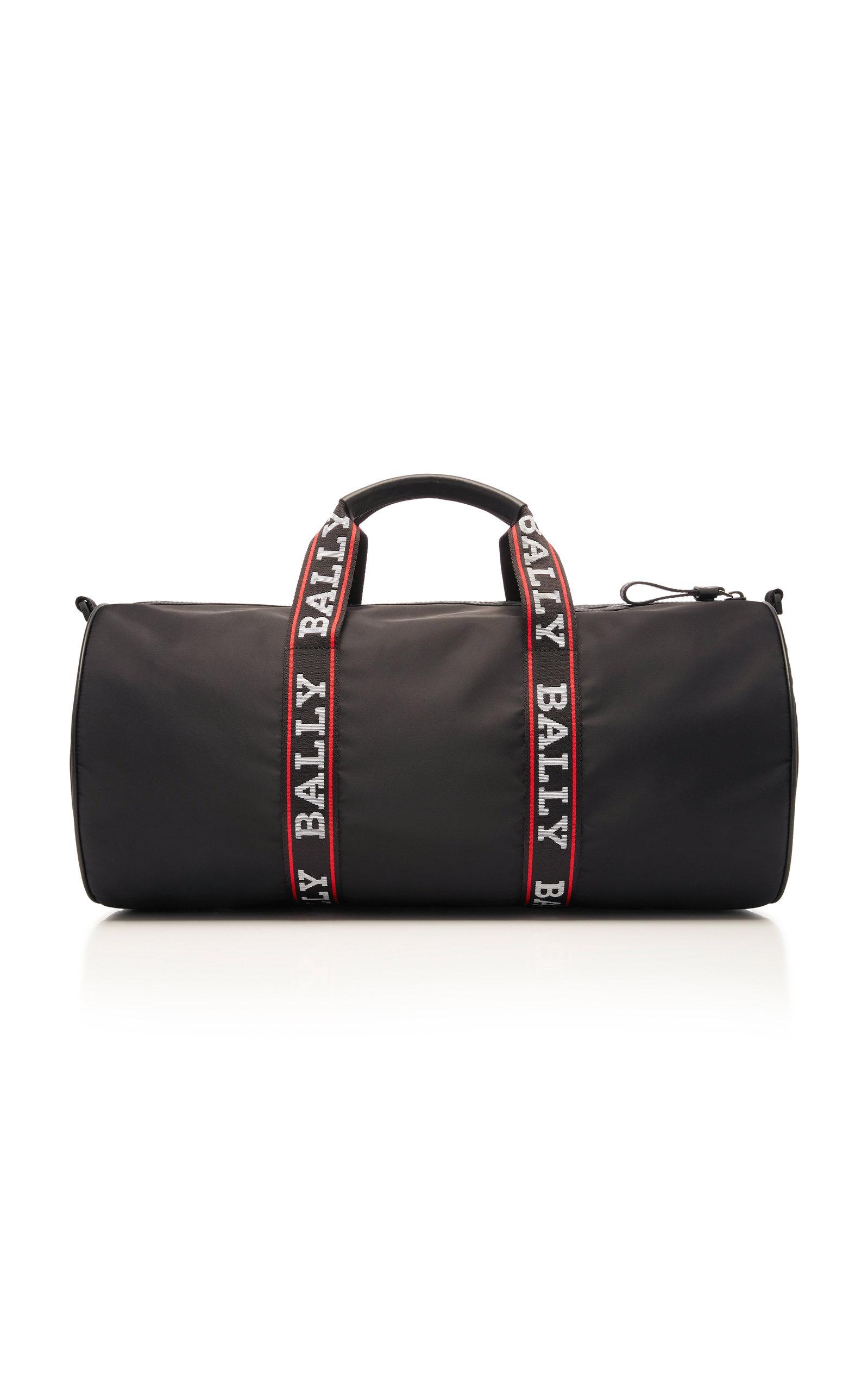 Bally Synthetic Nylon Logo Duffle Bag in Black for Men | Lyst