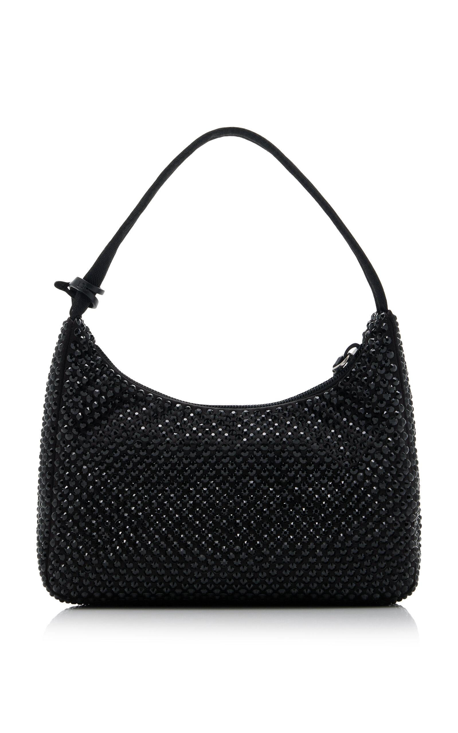 Prada Re-edition 2000 Crystal-embellished Satin Mini Bag in Prada Re-edition 2000 Crystal-embellished Satin Mini Bag in