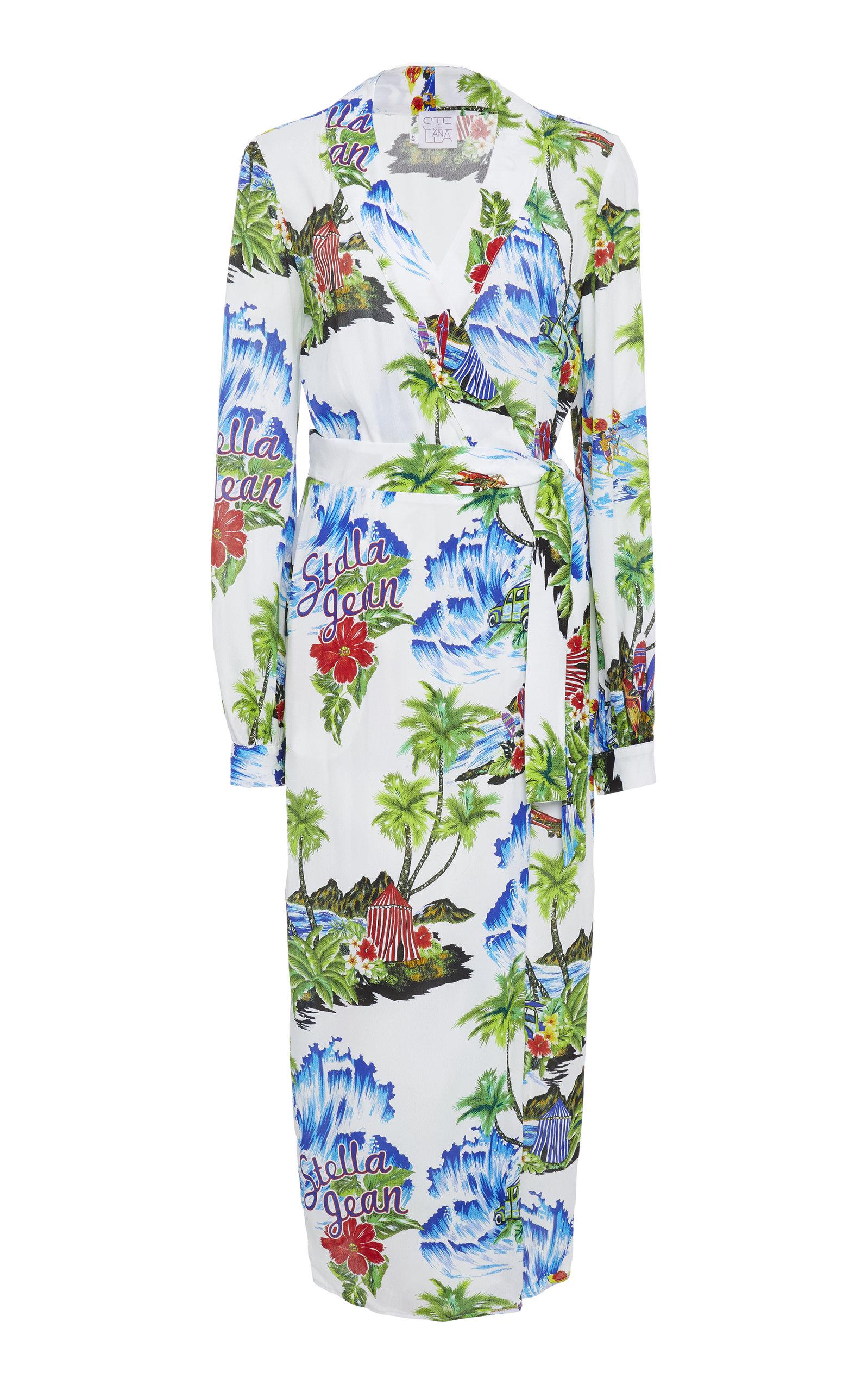 hawaiian wrap dress