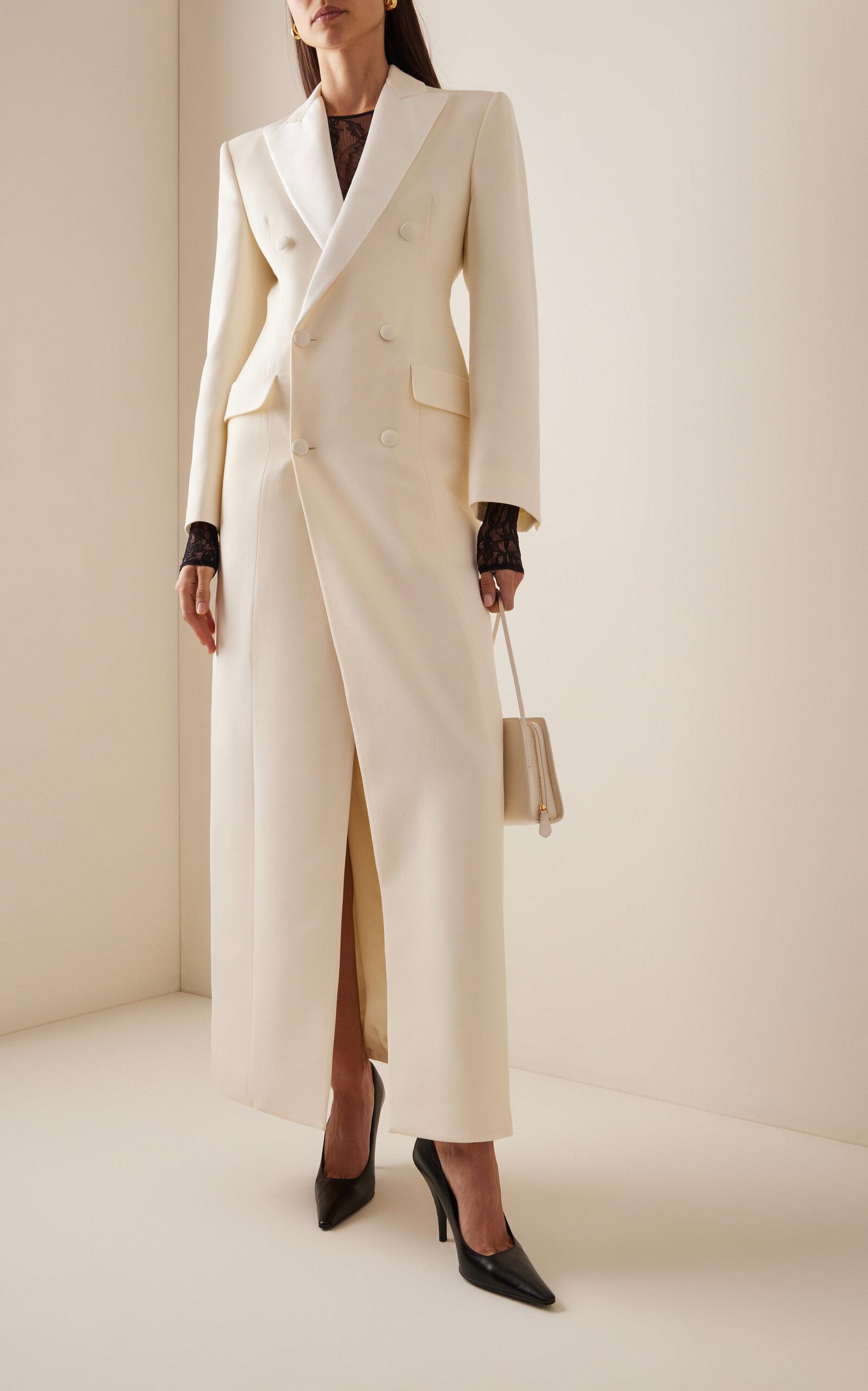 slim fit dress slacks Suzannah London | Madrid Coat Dress Metallic Tweed main image 1