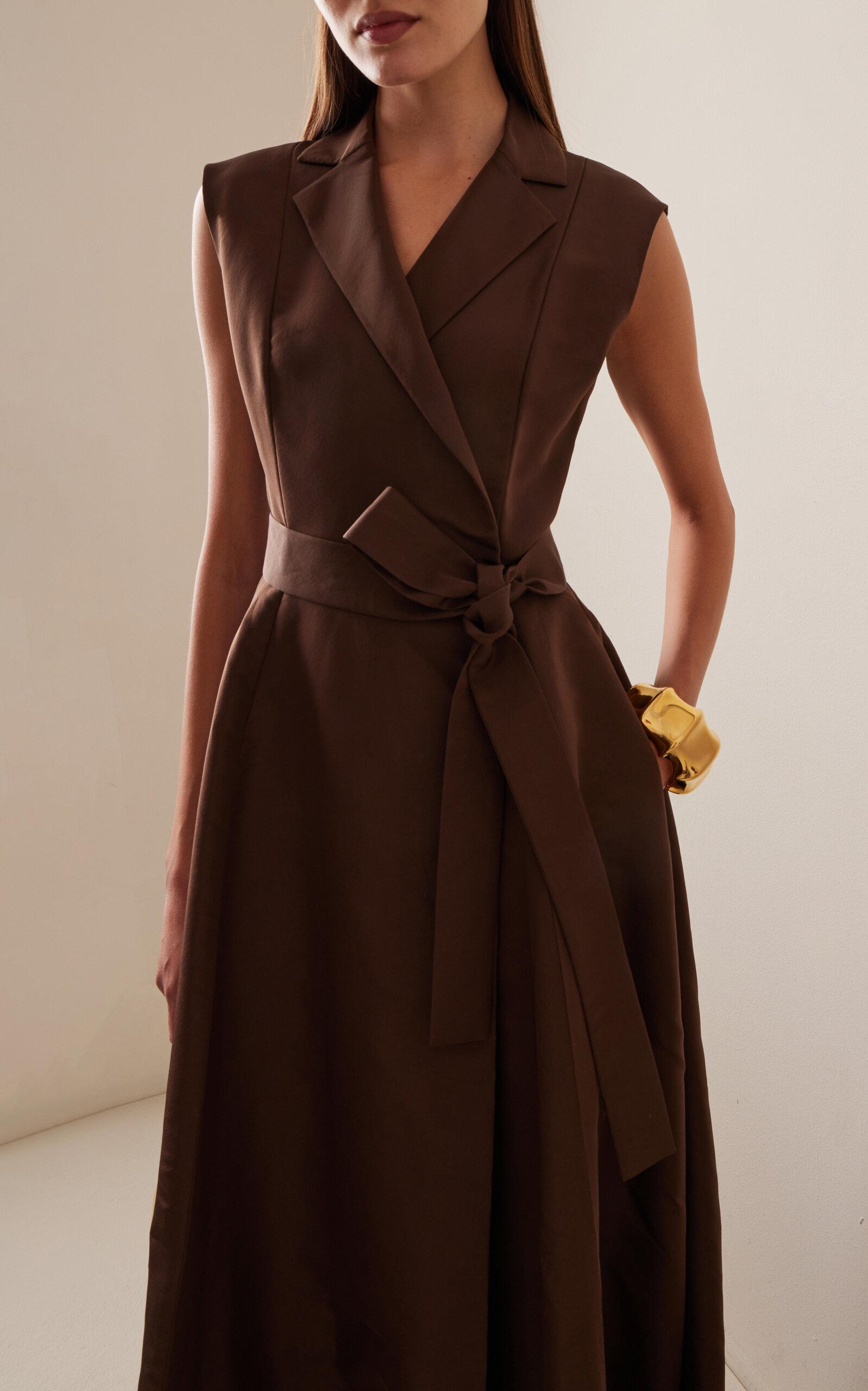 brown trench dress Lina Trench Dress – Belle Muse
