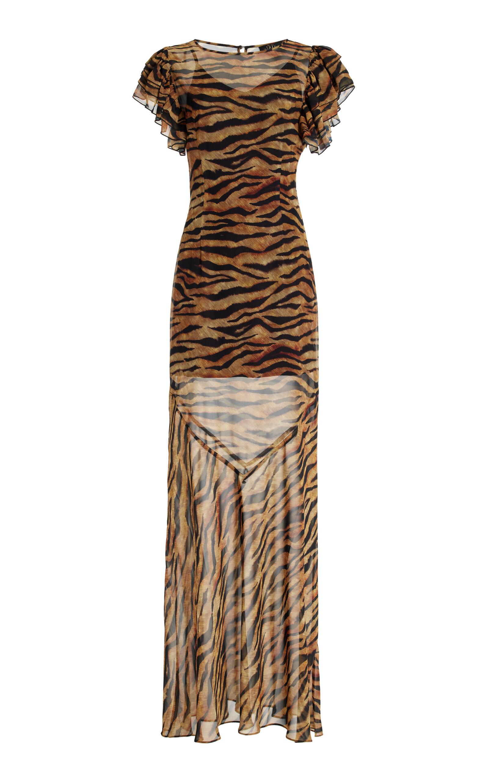 De La Vali Bougainvillea Maxi Dress in Natural | Lyst