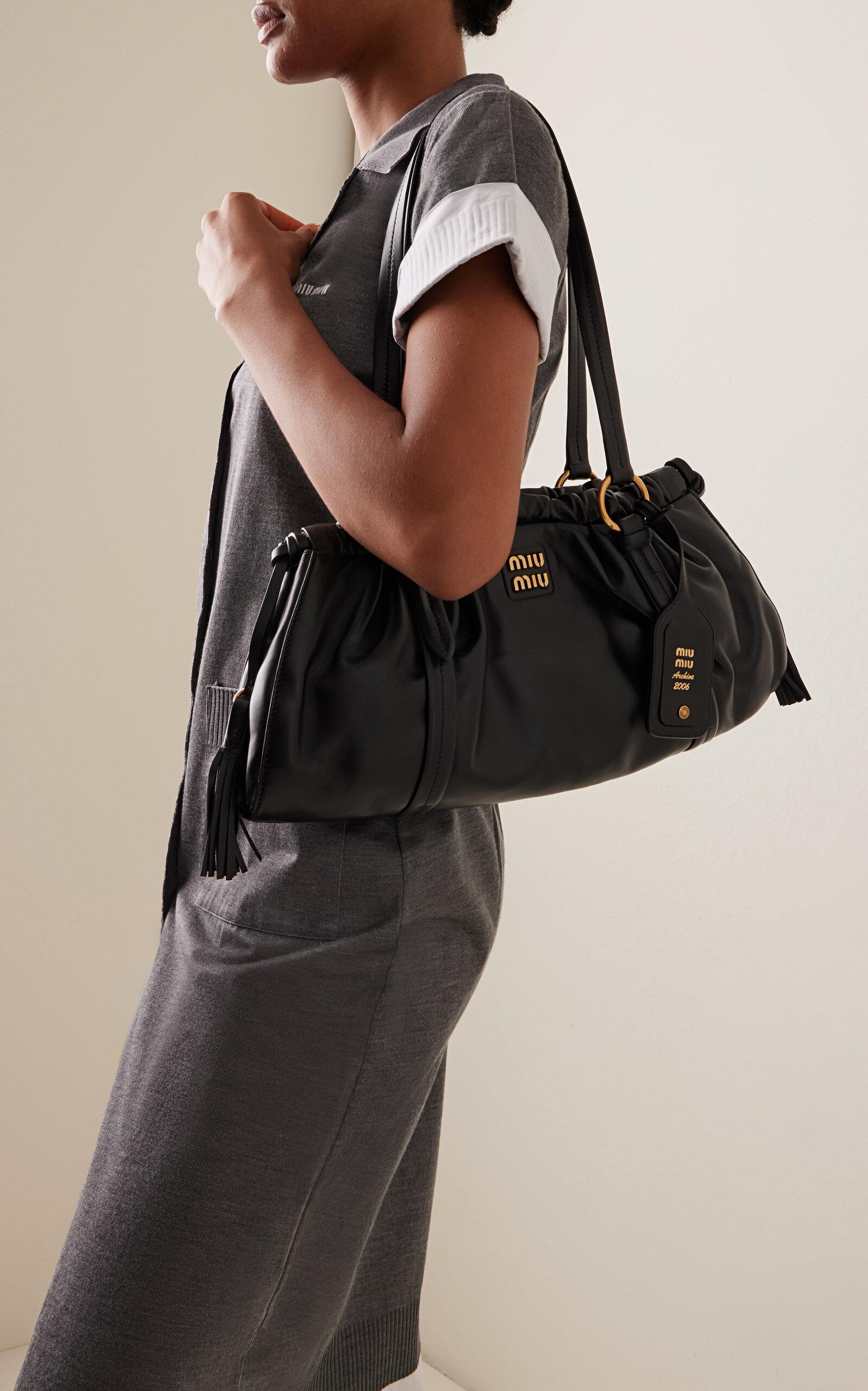 MIU MIU archive leather body bag バッグ miumiu archive leather