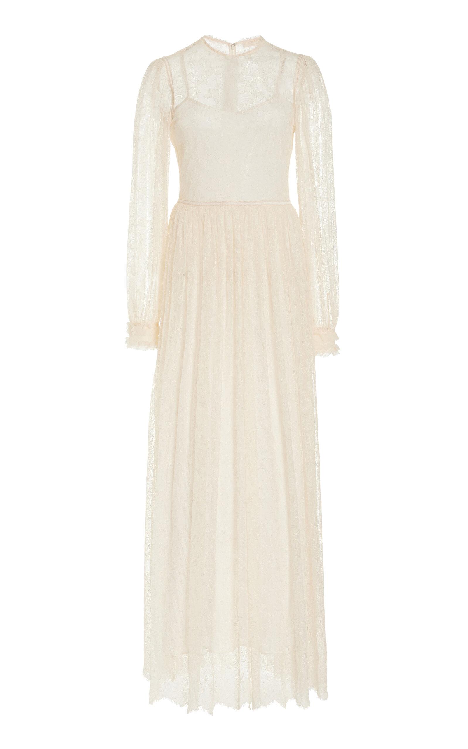 fitted lace wedding dress Joséphine Bows Midi Dress– Teuta Matoshi