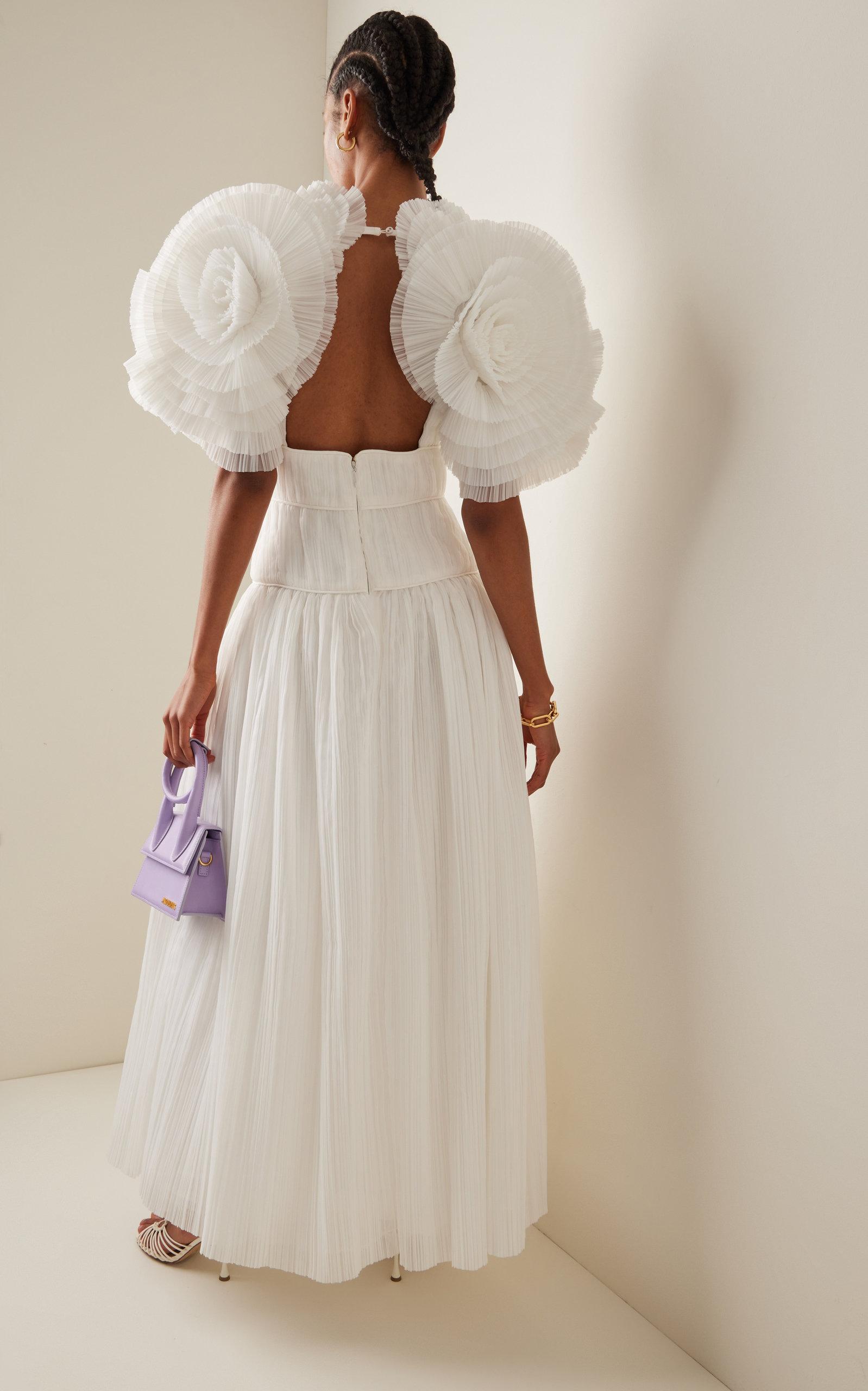 aje expressive pleated maxi dress Aje, Expressive Pleated Maxi Dress Wedding Dress Save 20%