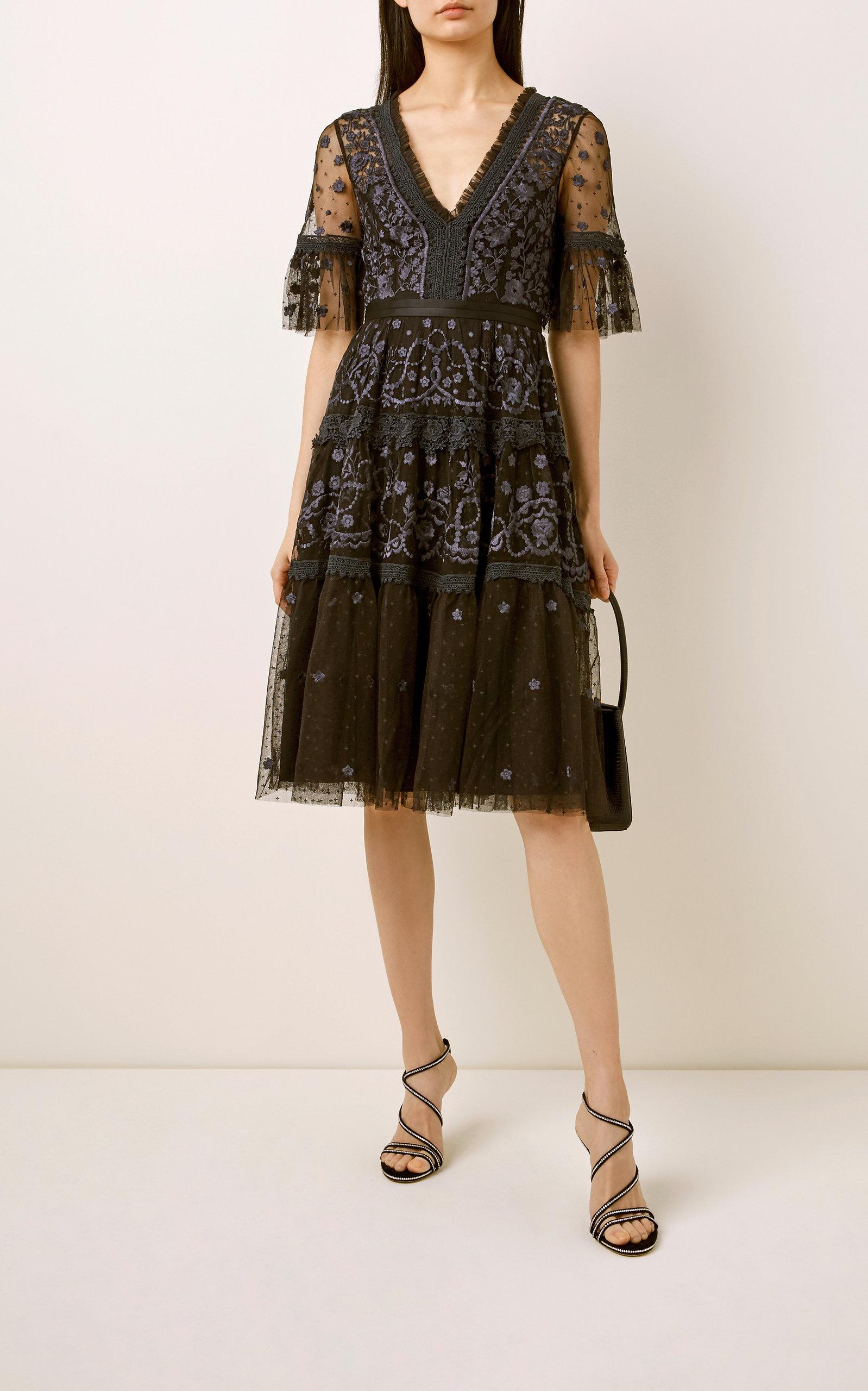 Needle and thread midsummer ruffle clearance dress