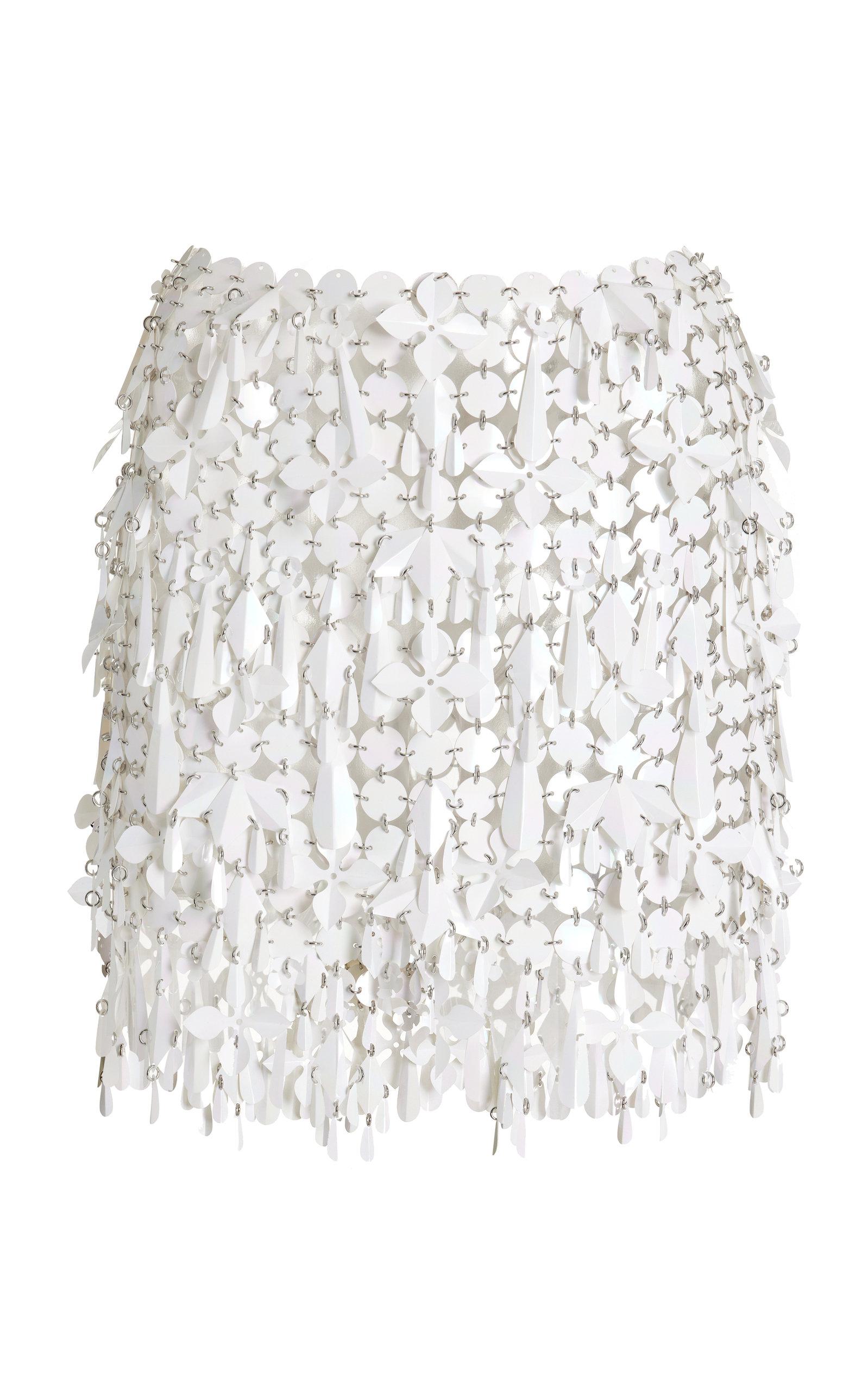 Paco Rabanne Exclusive Assemblage Mini Skirt in White | Lyst UK