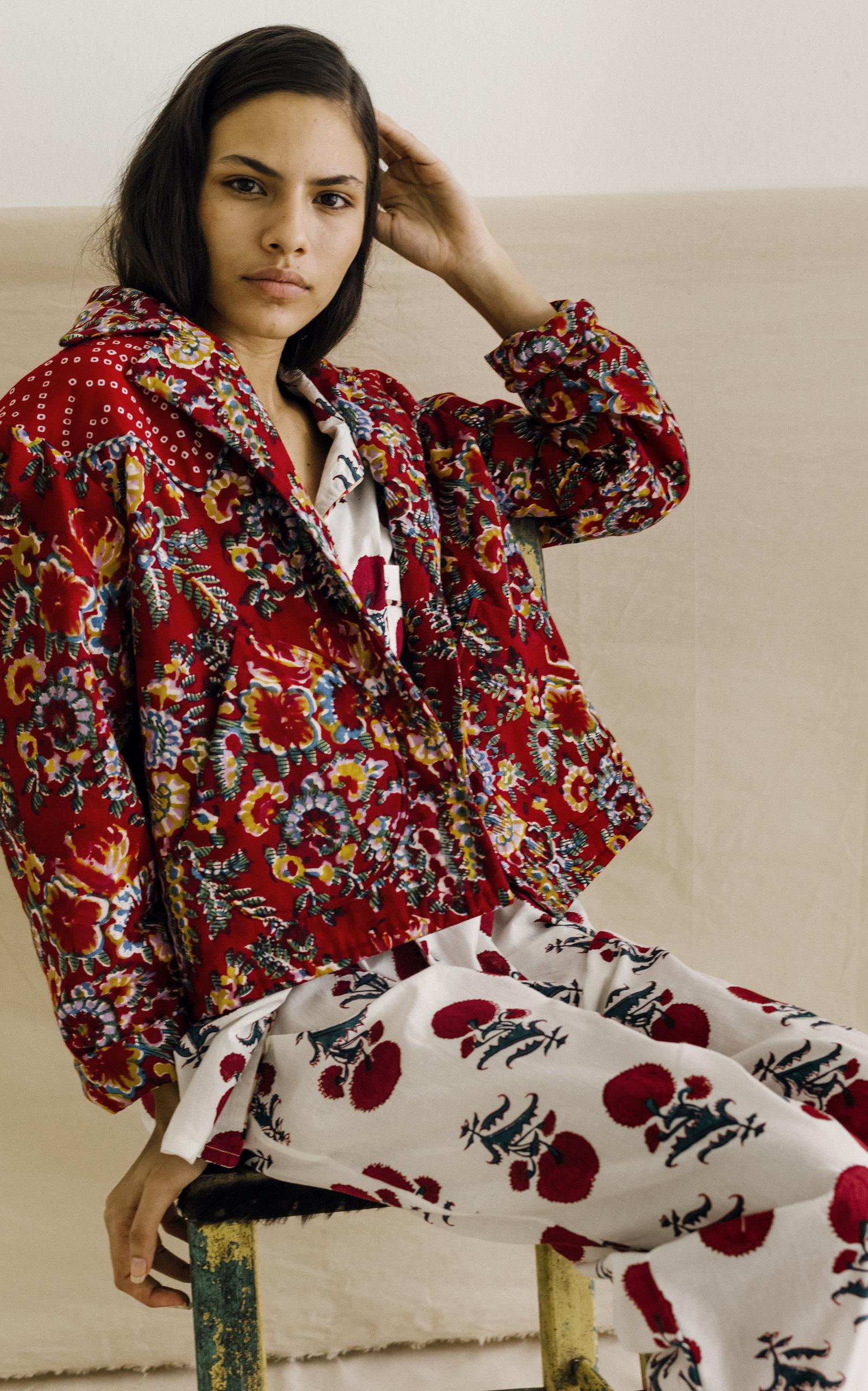 Alix Of Bohemia Dune Rosemary Print Jacket in Red - Lyst