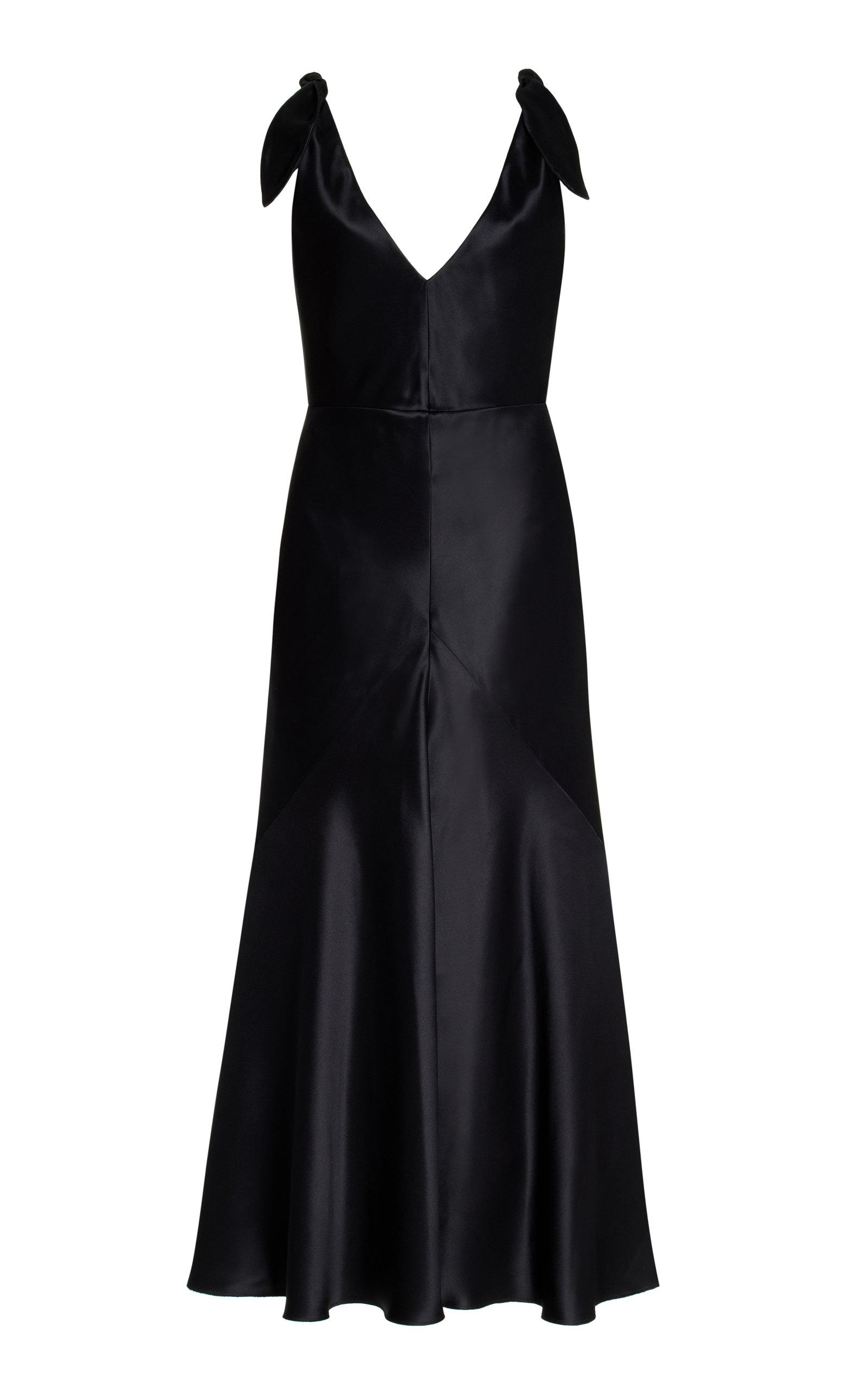 Gabriela Hearst Havilland Silk Maxi Dress in Black | Lyst