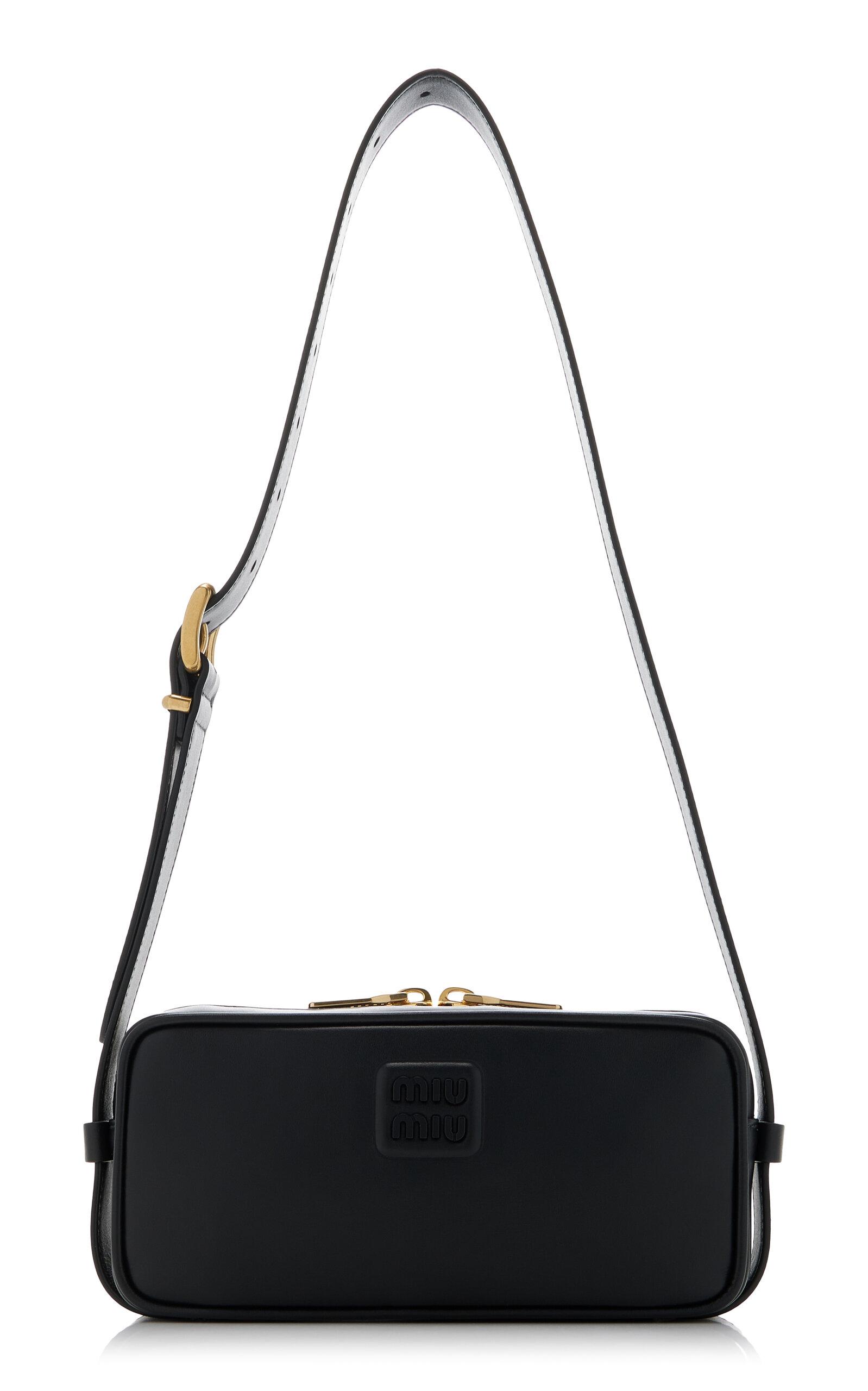 Miu Miu Runway Leather Shoulder Bag in Black | Lyst Miu Miu Runway Leather Shoulder Bag in Black | Lyst