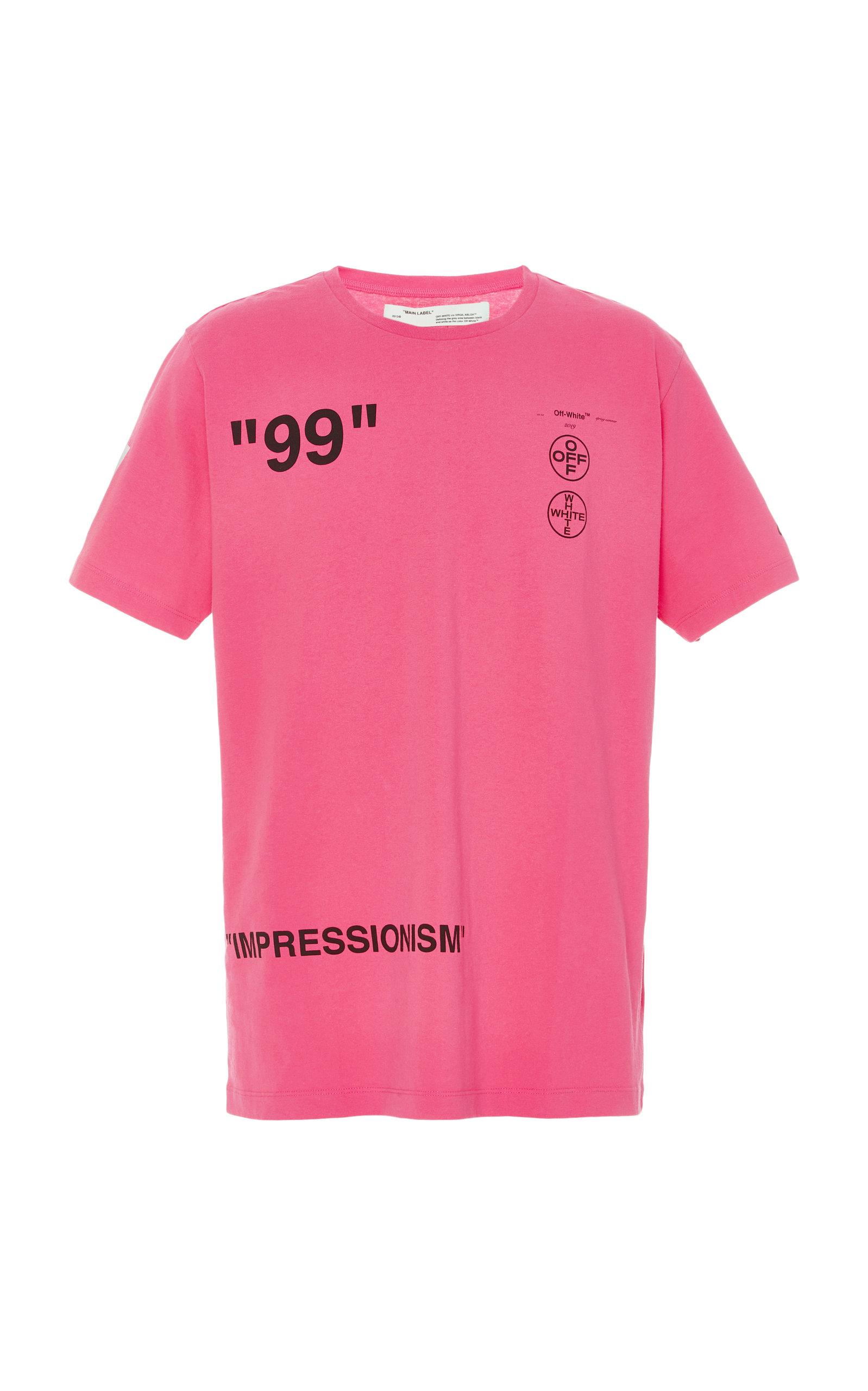 Off-White c/o Virgil Abloh Boat T Shirt in Pink for Men | Lyst