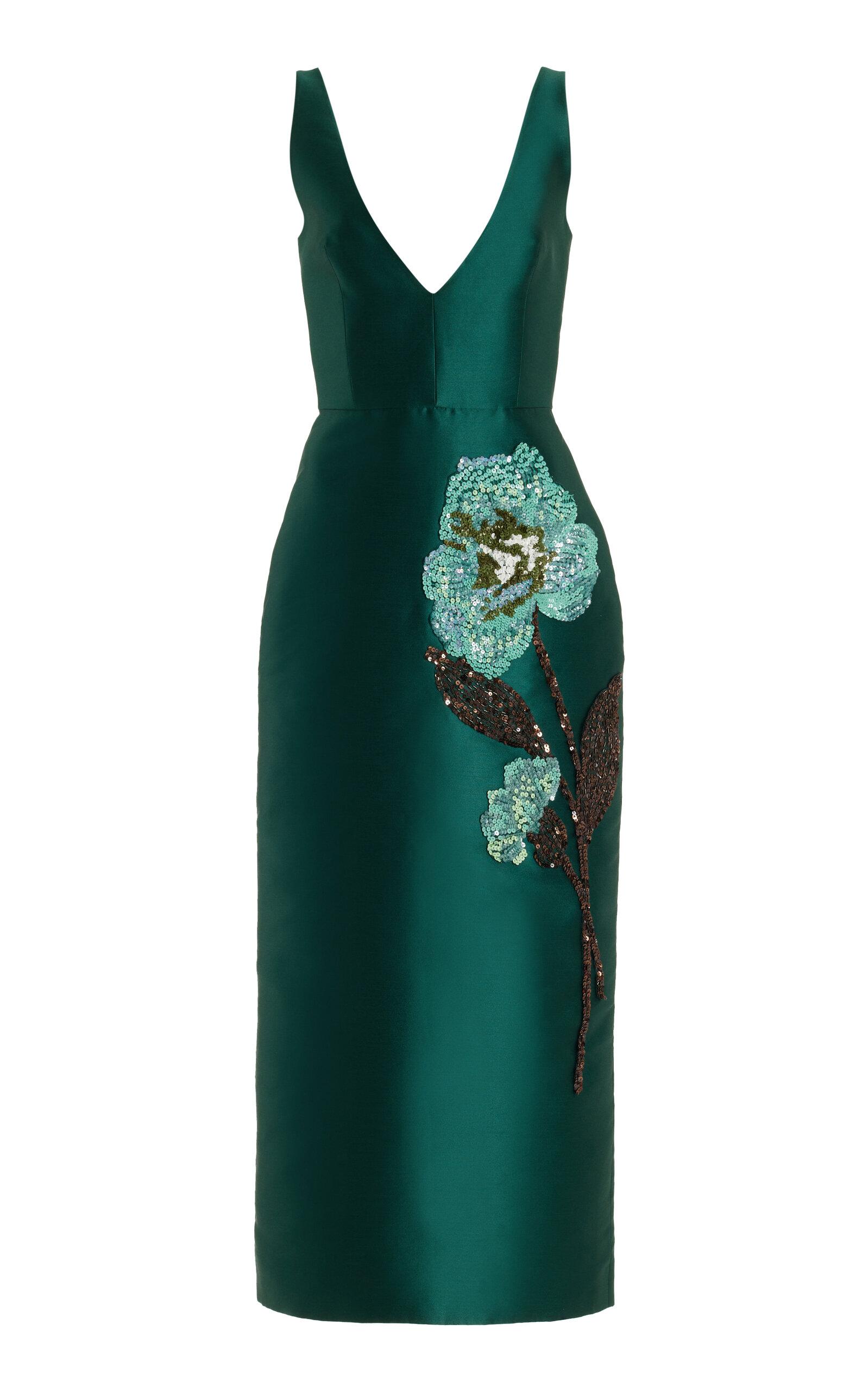 long green sleeveless dress Monique Maxi Dress-Ibiza Green main image 0