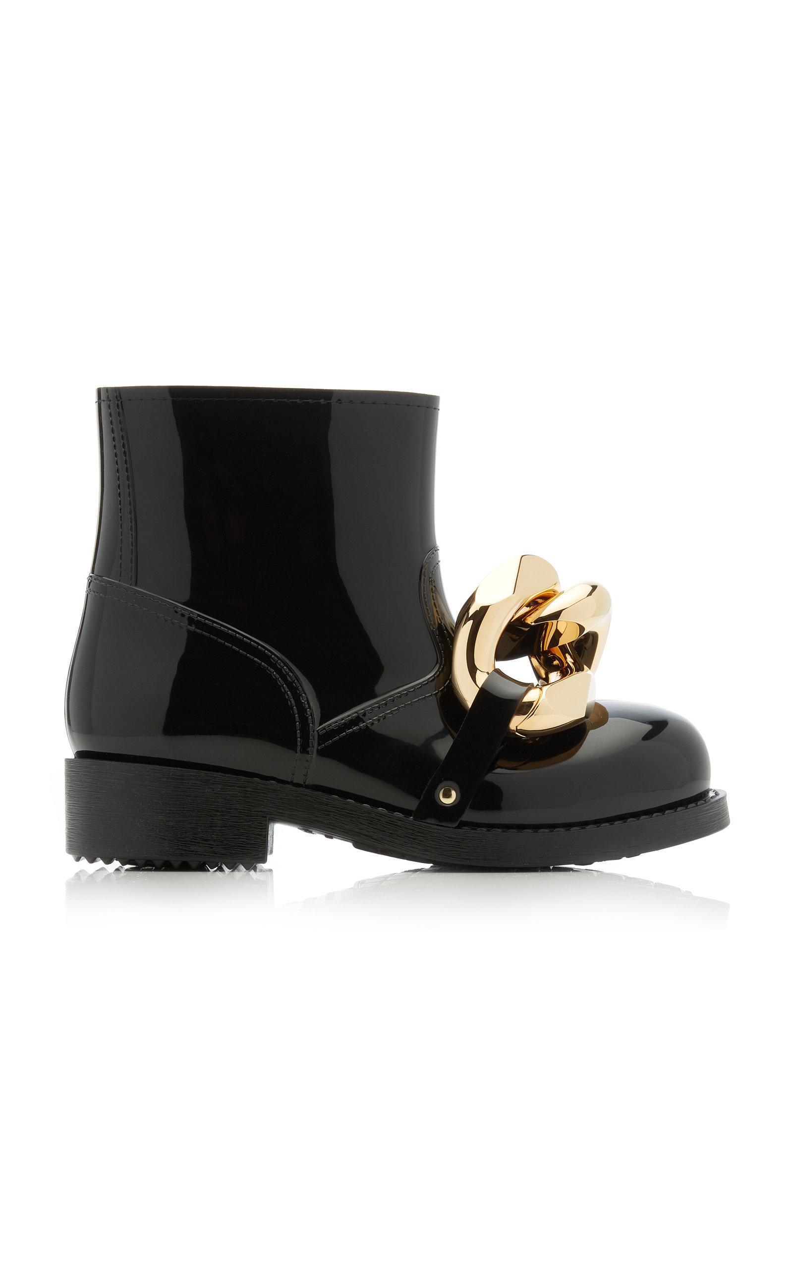 JW Anderson Chain-embellished Rubber Boots in Black | Lyst