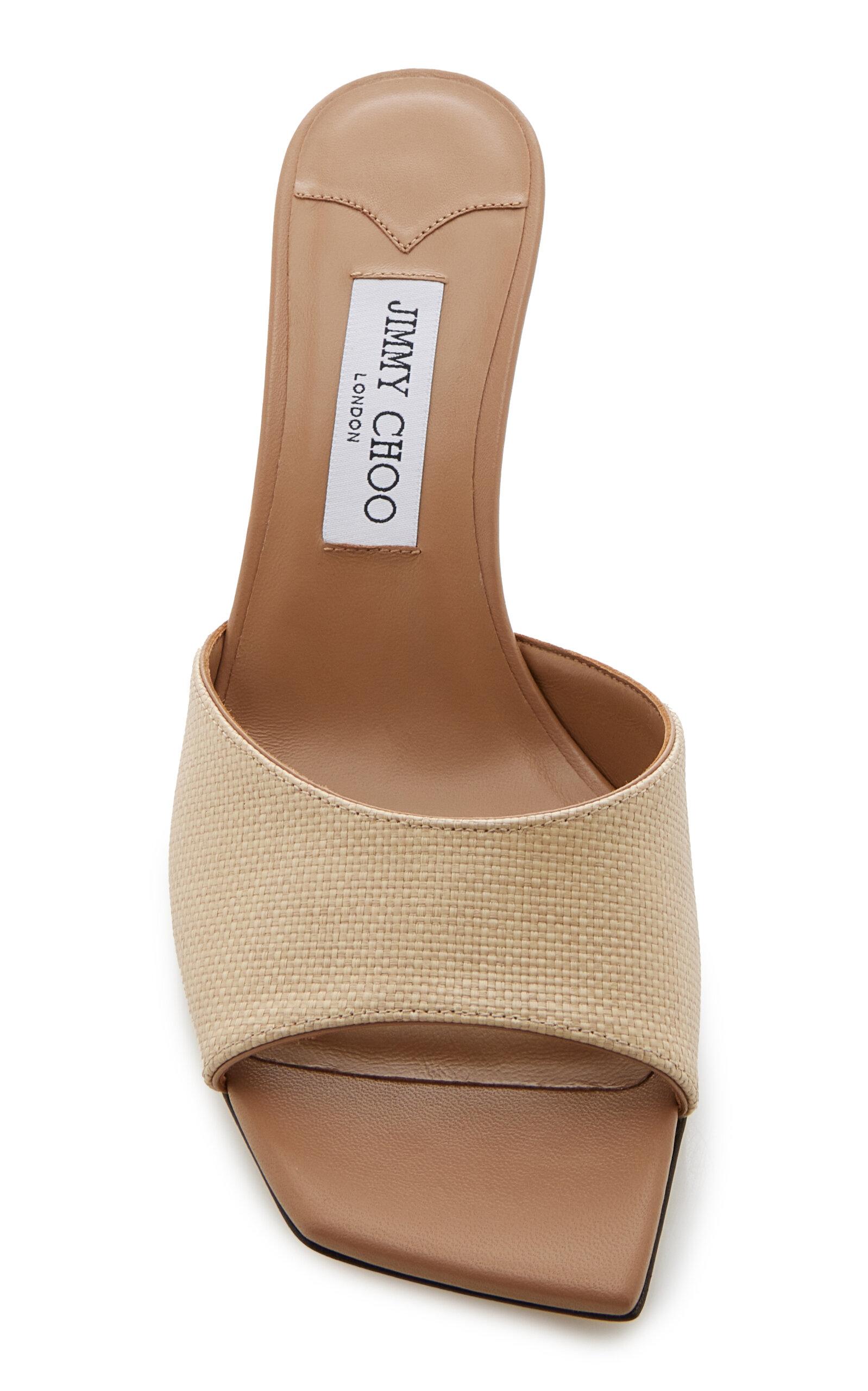 Jimmy Choo Exclusive New Raffia Mules in Natural Lyst UK