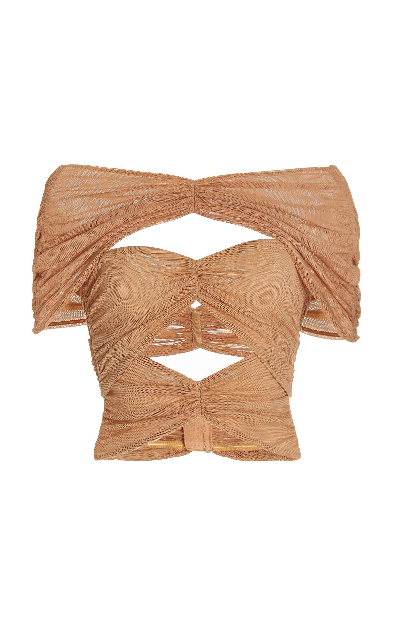 Alexander Wang Ruched Multilayer Cropped Top