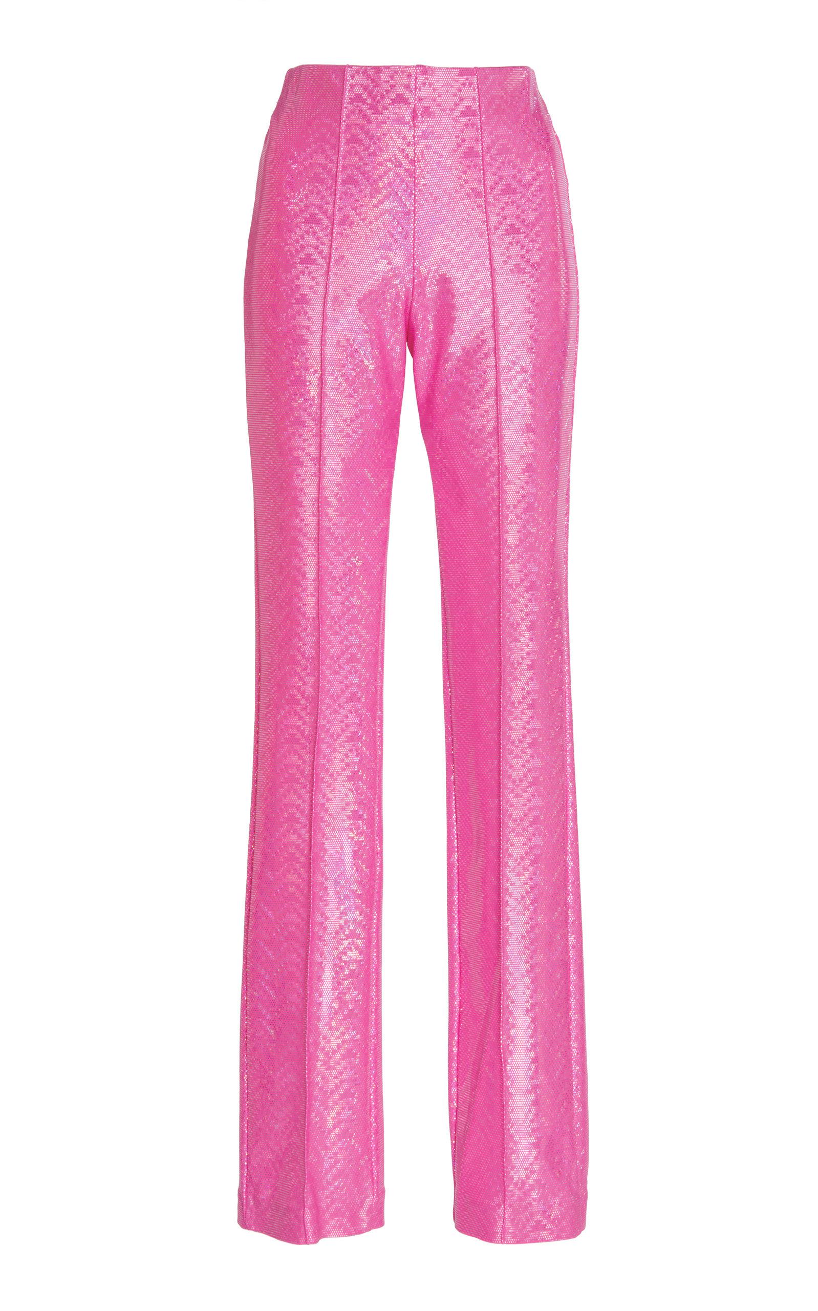 Lyst - Saks Potts Lissi Shimmer Stretch Slim-leg Pants in Pink