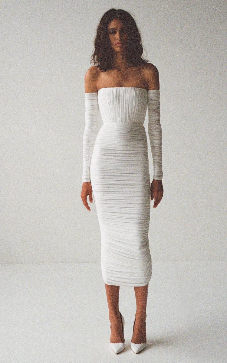 Alex perry top white dress