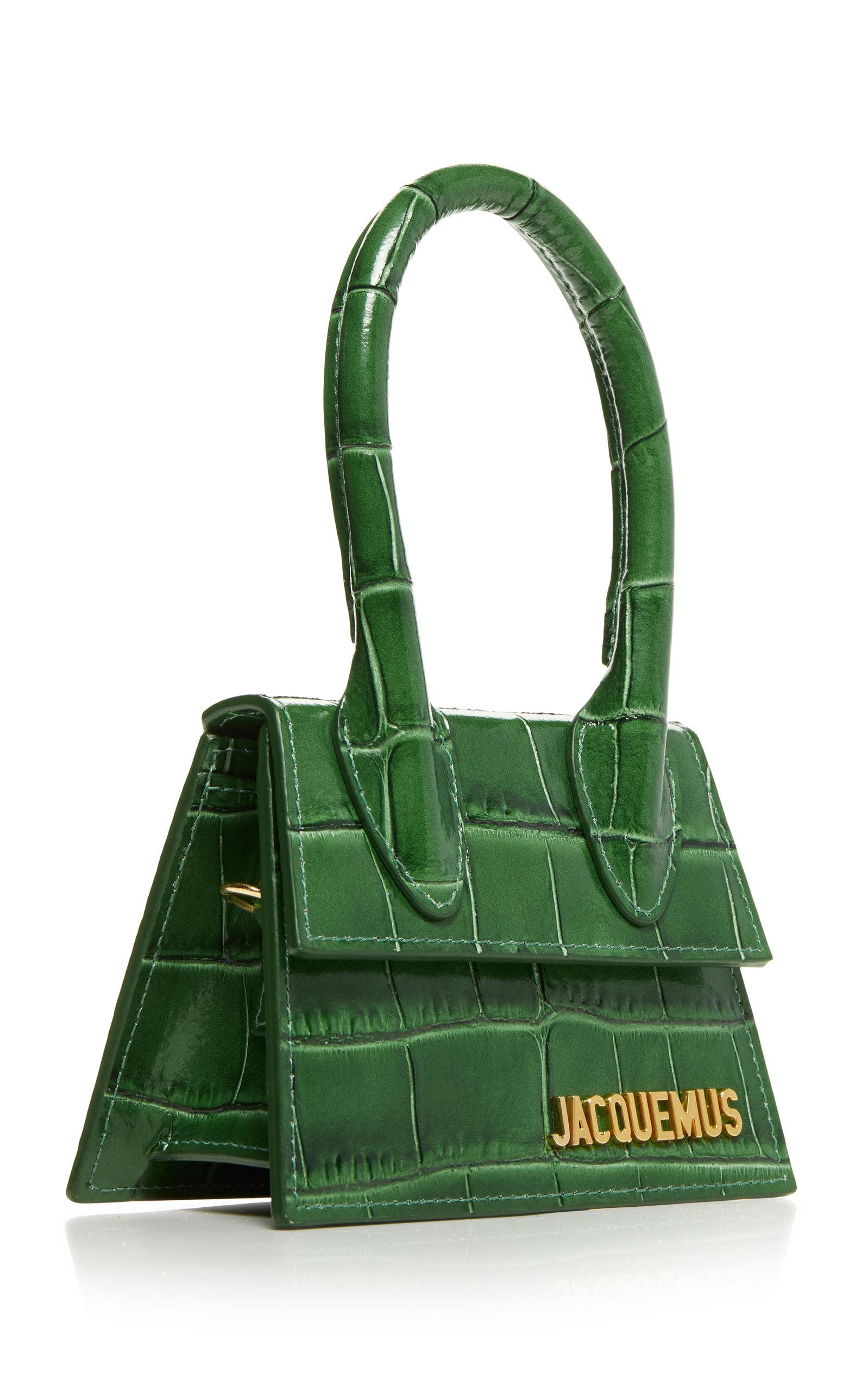 Jacquemus Le Chiquito Leather Mini Bag in Green - Lyst