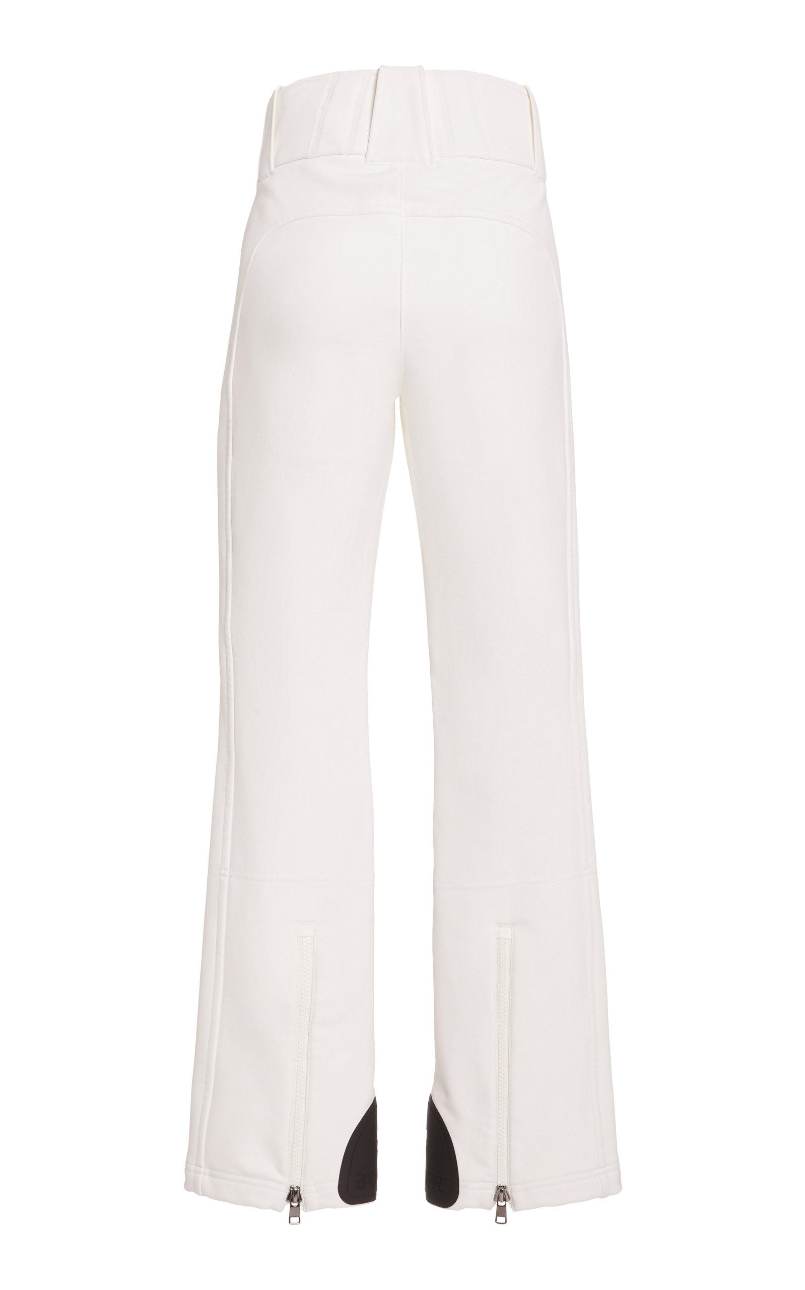 white soft shell ski pants
