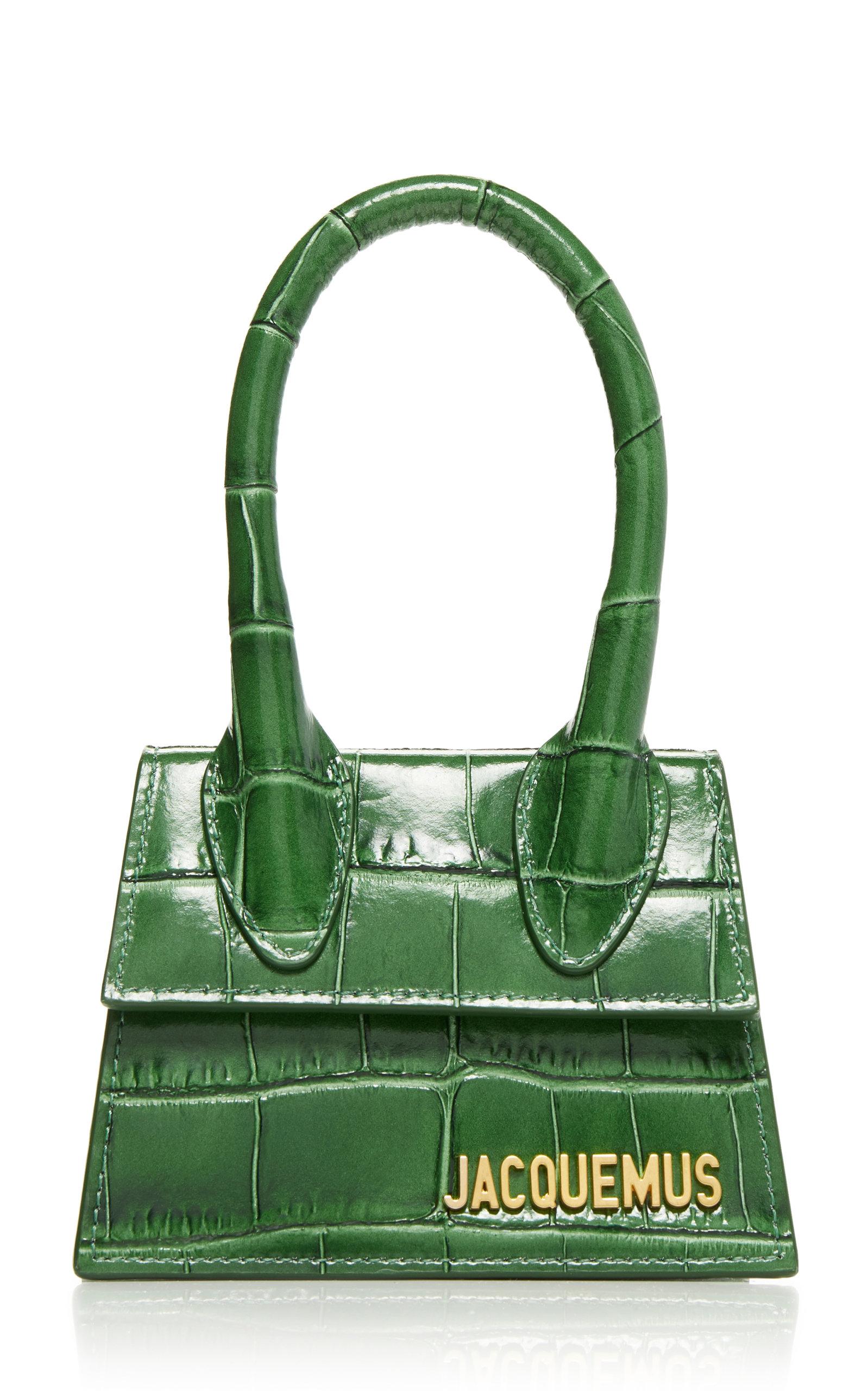 JACQUEMUS LE CHIQUITO BAG REVIEW  GREEN CROC & BLACK LEATHER 