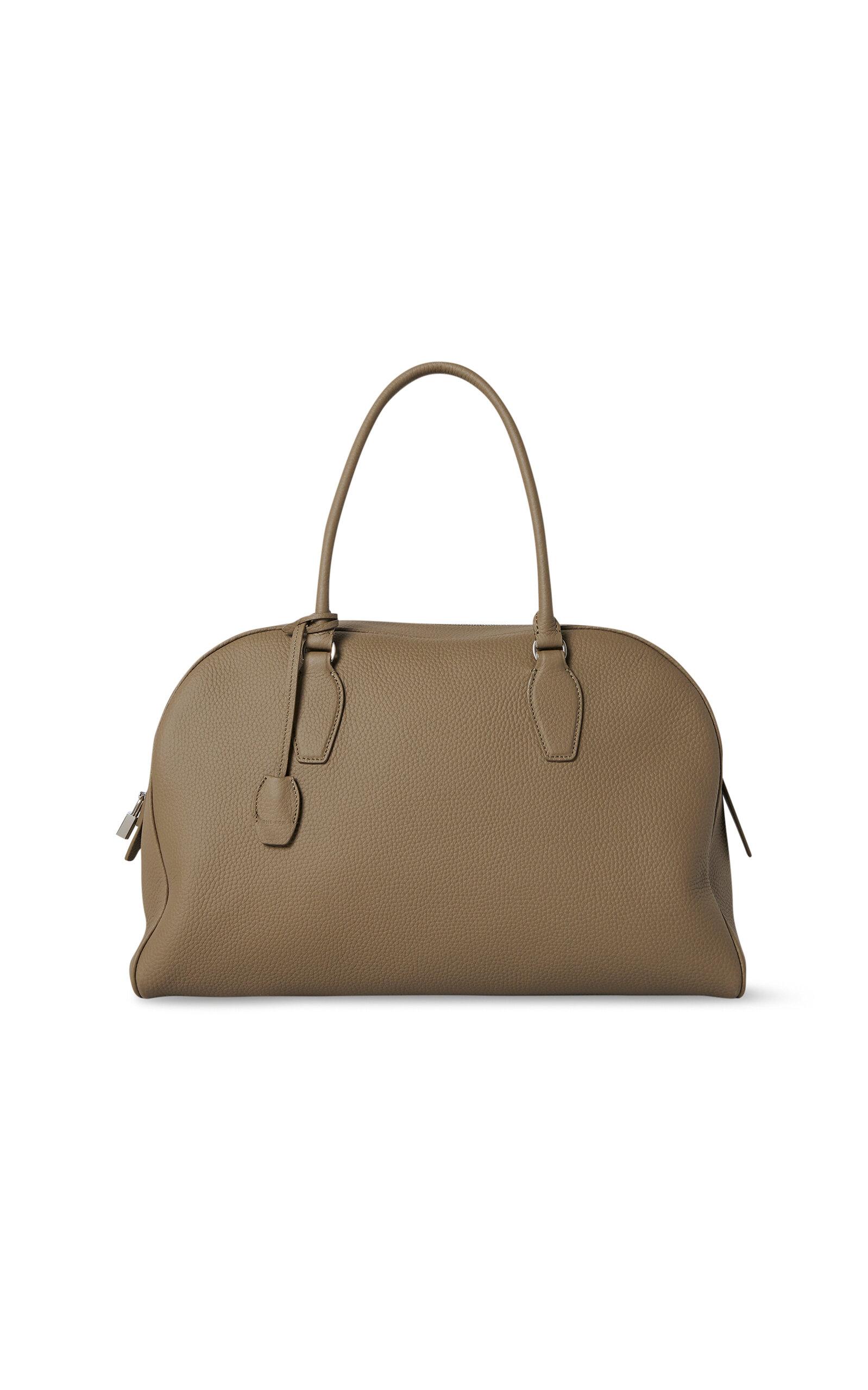 エレガント★THE ROW E/W leather duffel bag George Duffle Black in Leather – The Row