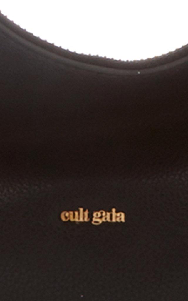 Cult Gaia Hera Oversized Leather Shoulder Bag in Black | Lyst