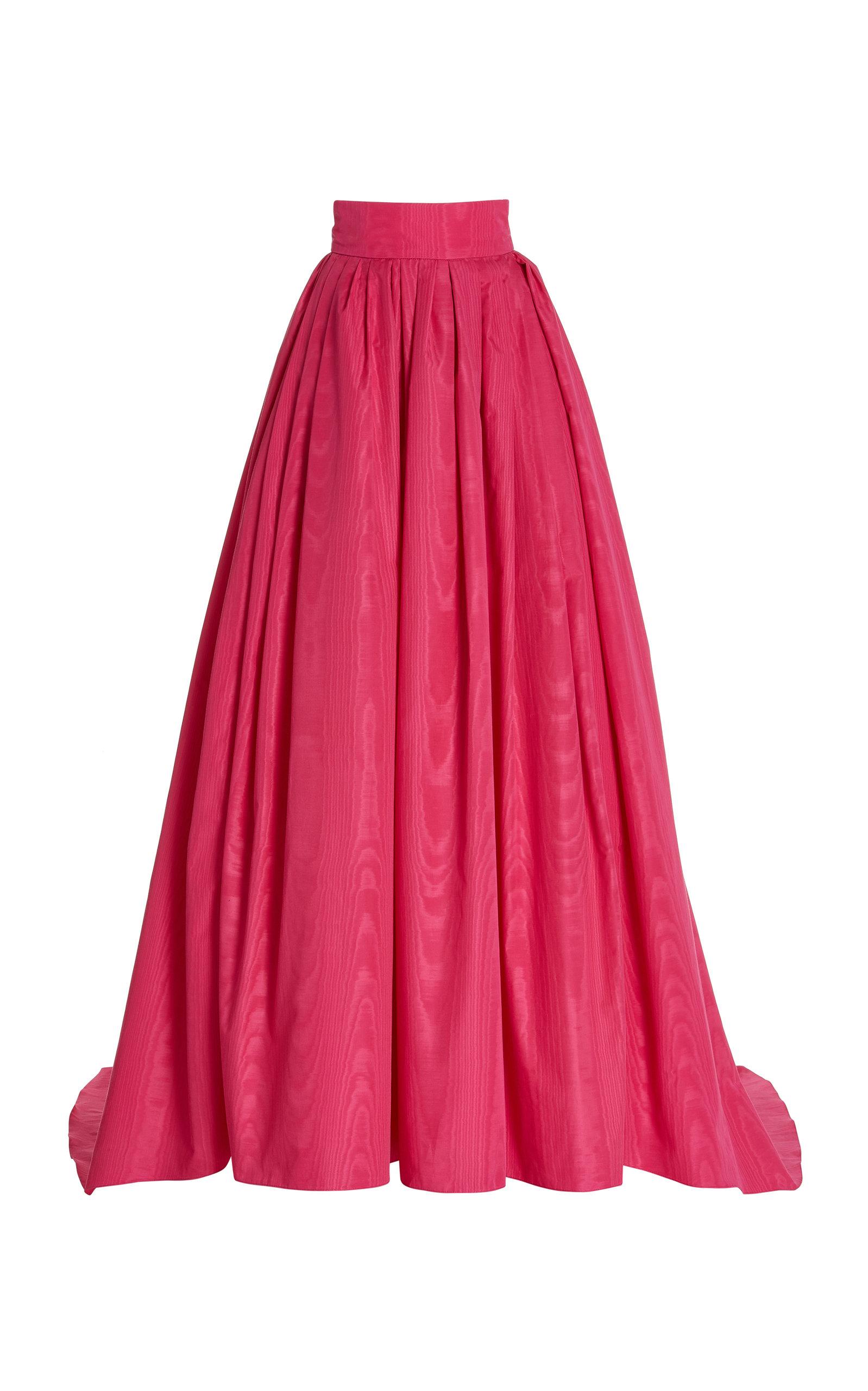 Carolina Herrera Moire Taffeta Ball Skirt in Pink | Lyst