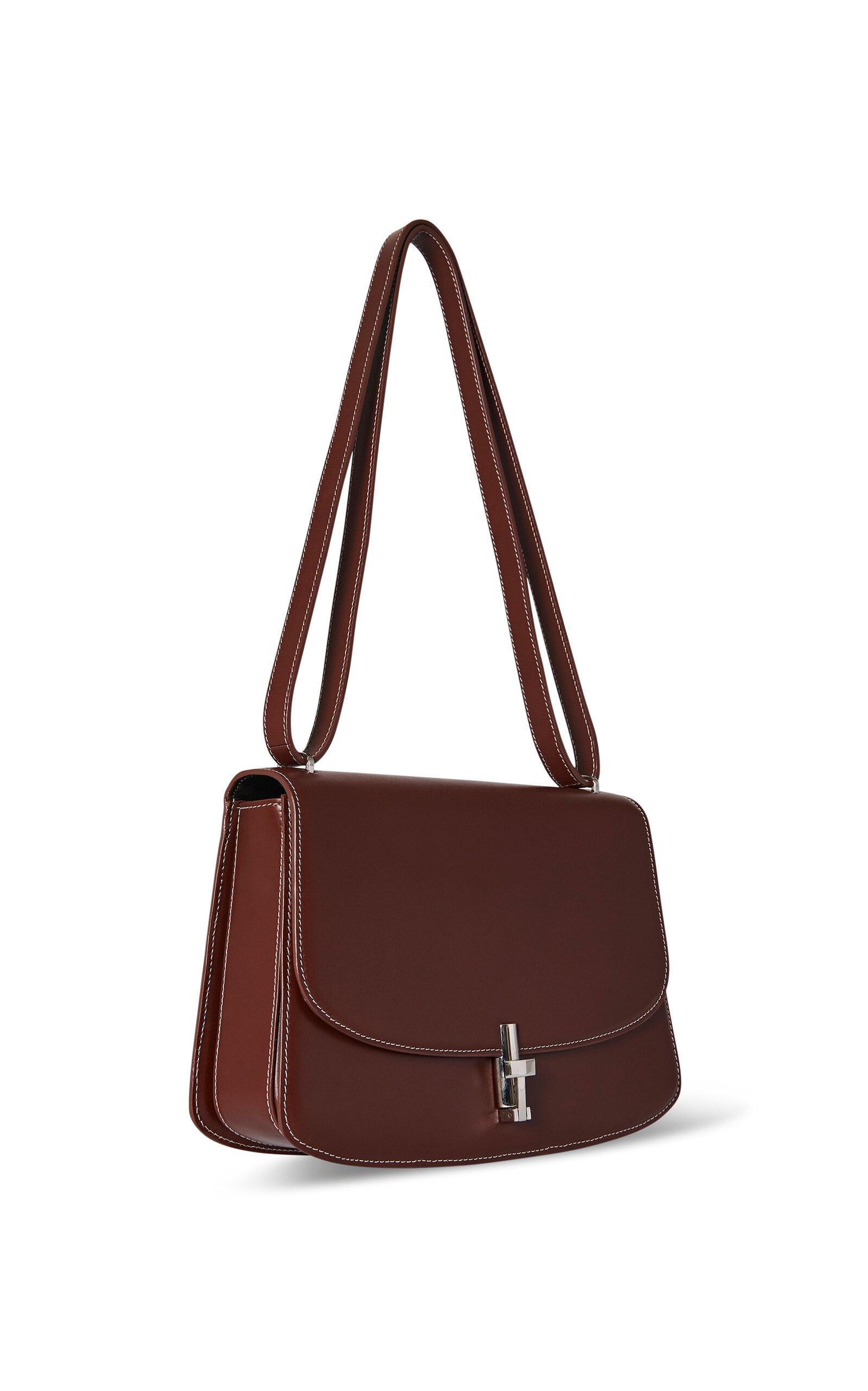 The Row Sofia 10 Leather Shoulder Bag in Brown | Lyst