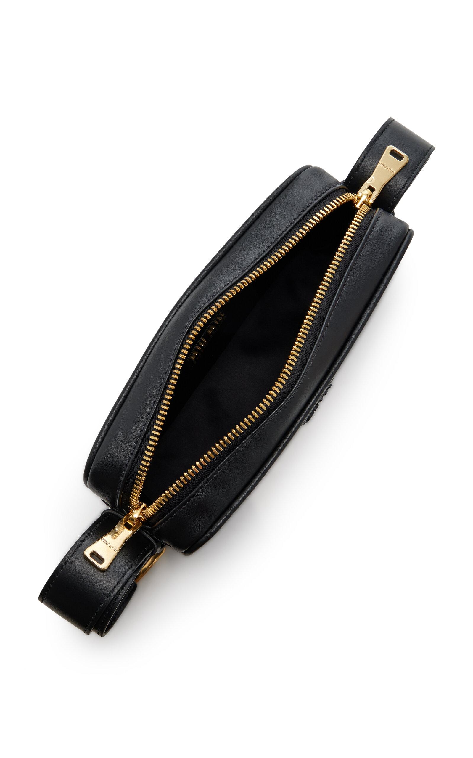 Miu Miu Runway Leather Shoulder Bag in Black | Lyst Miu Miu Runway Leather Shoulder Bag in Black | Lyst