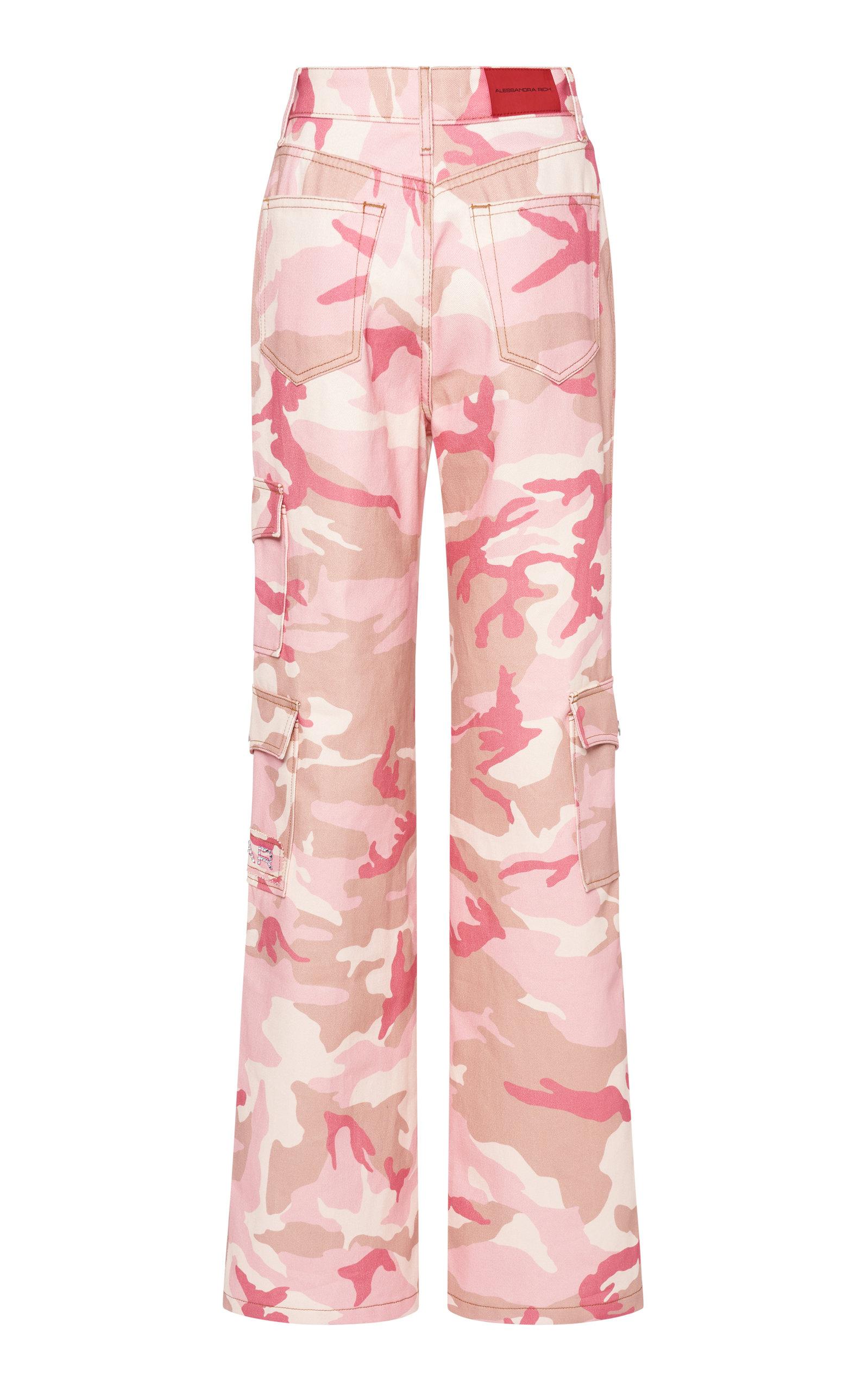 Alessandra Rich Camouflage Gabardine 