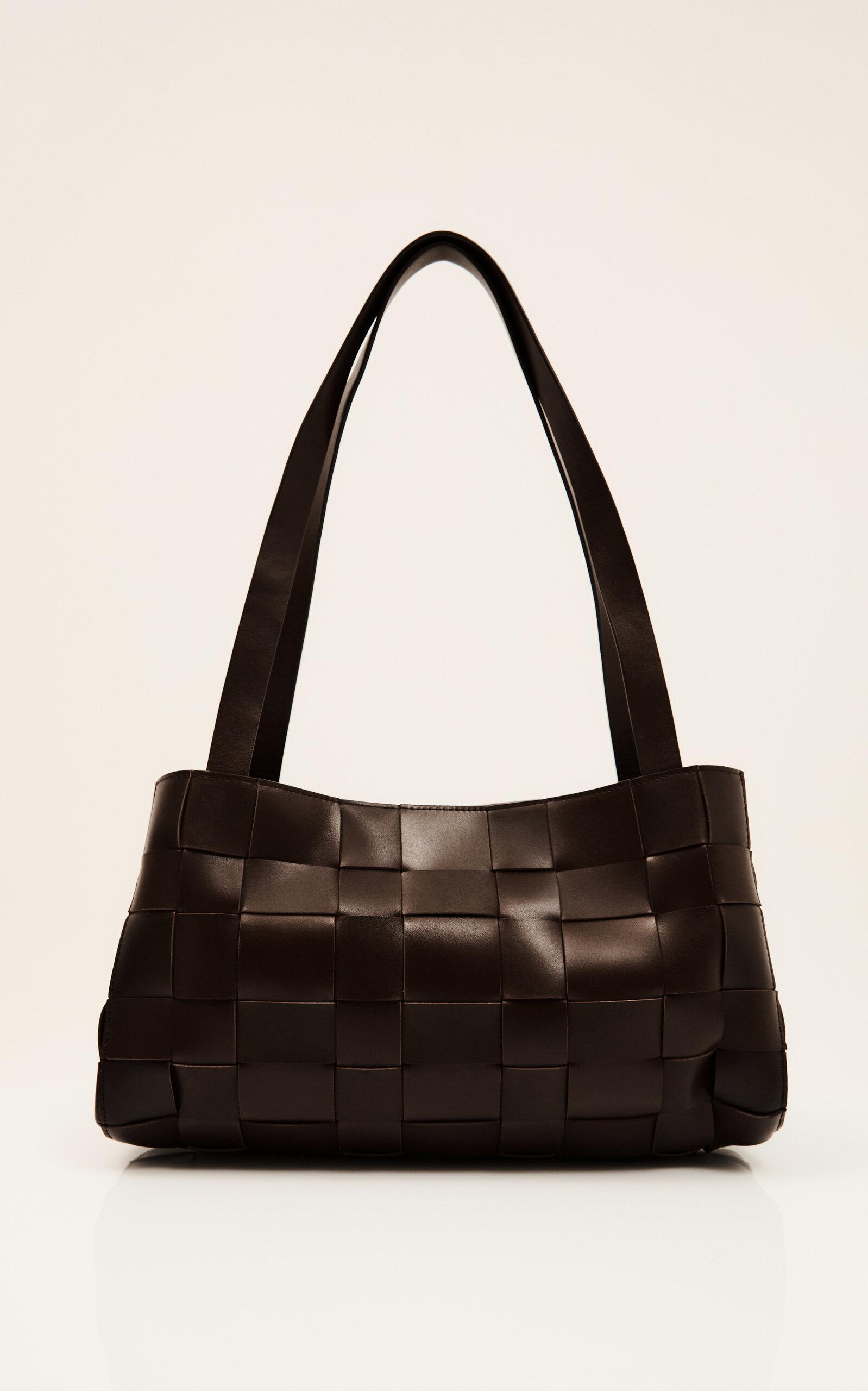 St.Agni 'Slim Woven' レザートートバッグ 送料込み St. Agni | Slim Woven Tote - Black