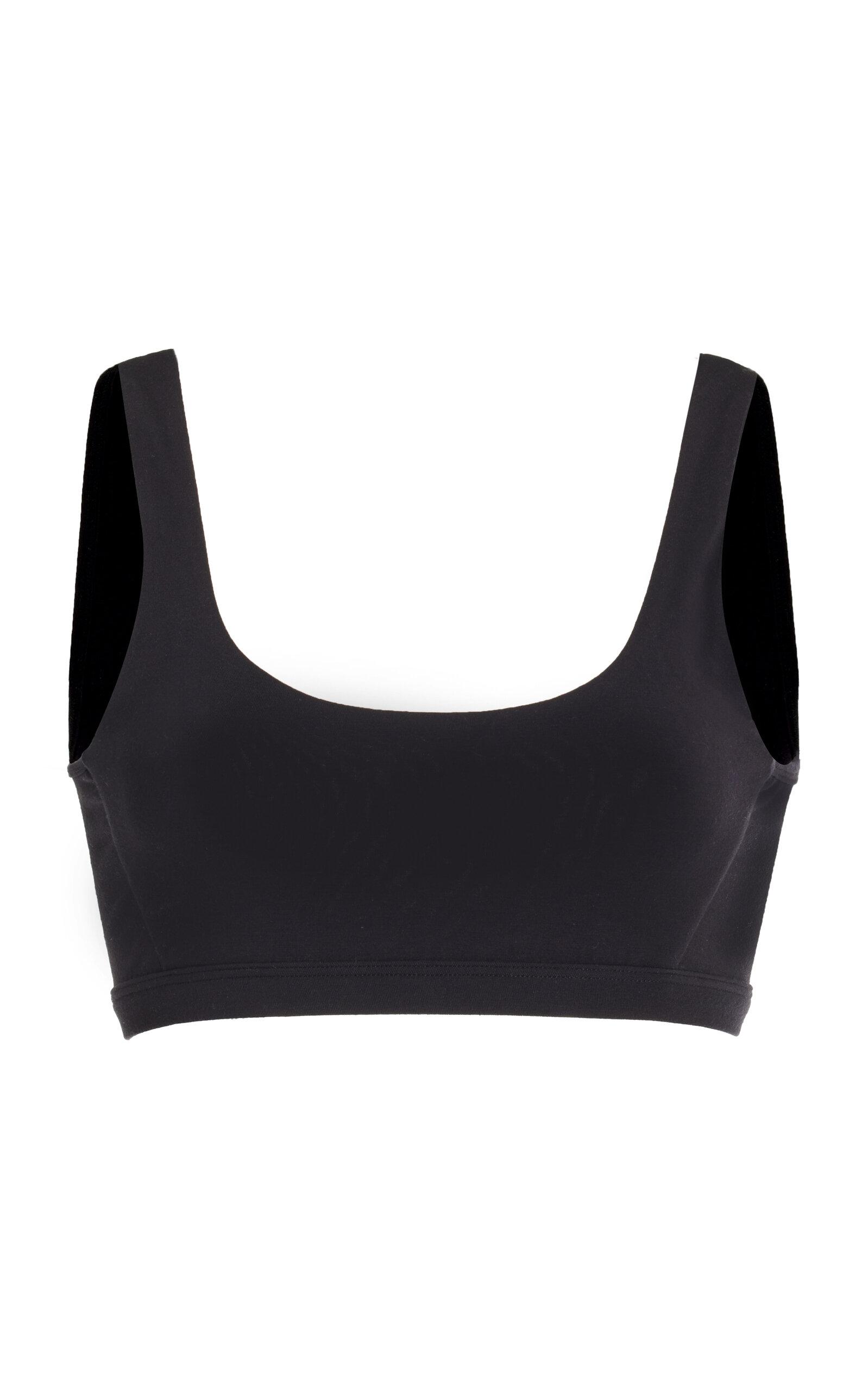 ÉTERNE Scooped Modal Bra Top in Black | Lyst
