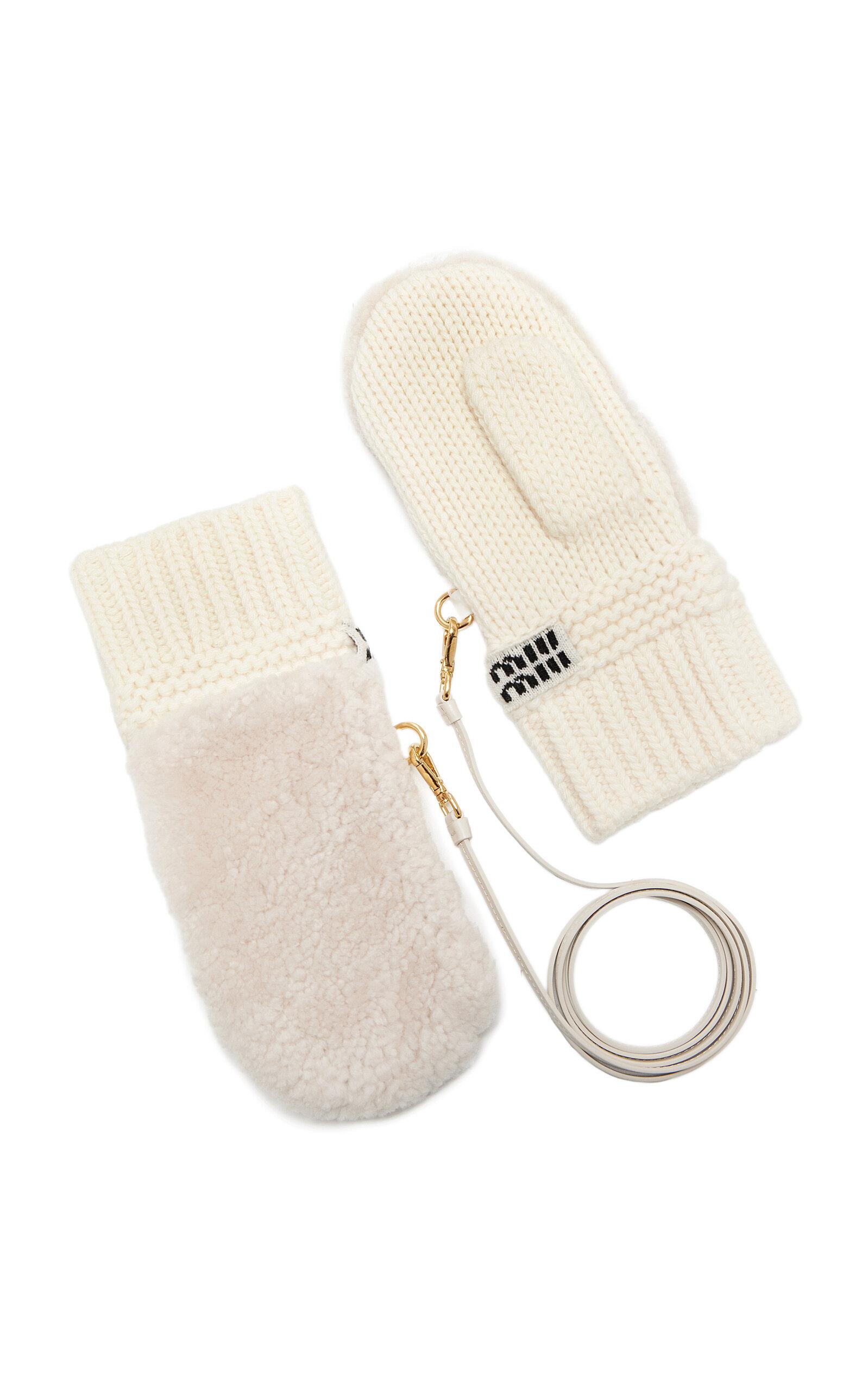 miumiu 手袋　ホワイト Miu Miu Gloves for Women | Online Sale up to 46% off | Lyst
