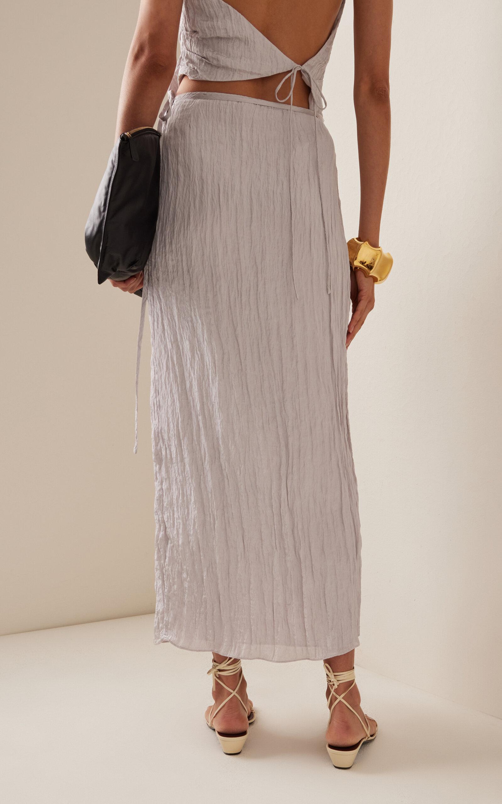 Sir the label aya pleated 2024 midi skirt