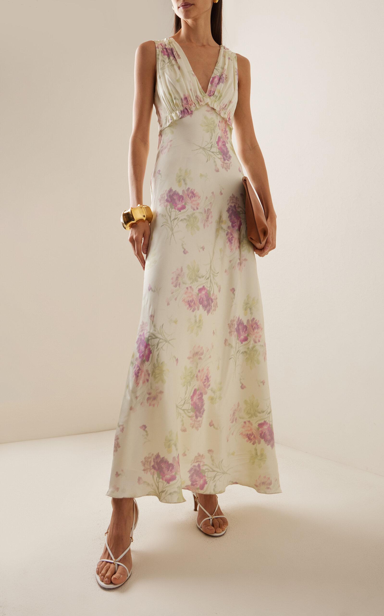 loveshackfancy stacy silk maxi dress LoveShackFancy Stacy Duster