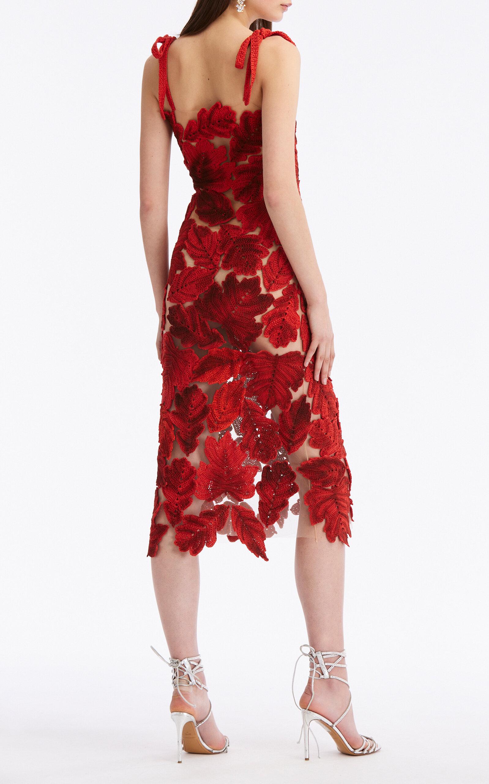 open lace back dress Vintage Oscar De La Renta Gown – Annie's Ibiza Online main image 1