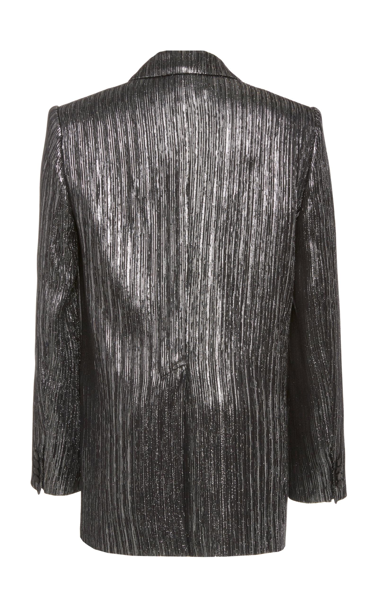 Arbejdsløs dæk Fugtig Isabel Marant Datja Tailored Blazer Metallic Silver | Lyst