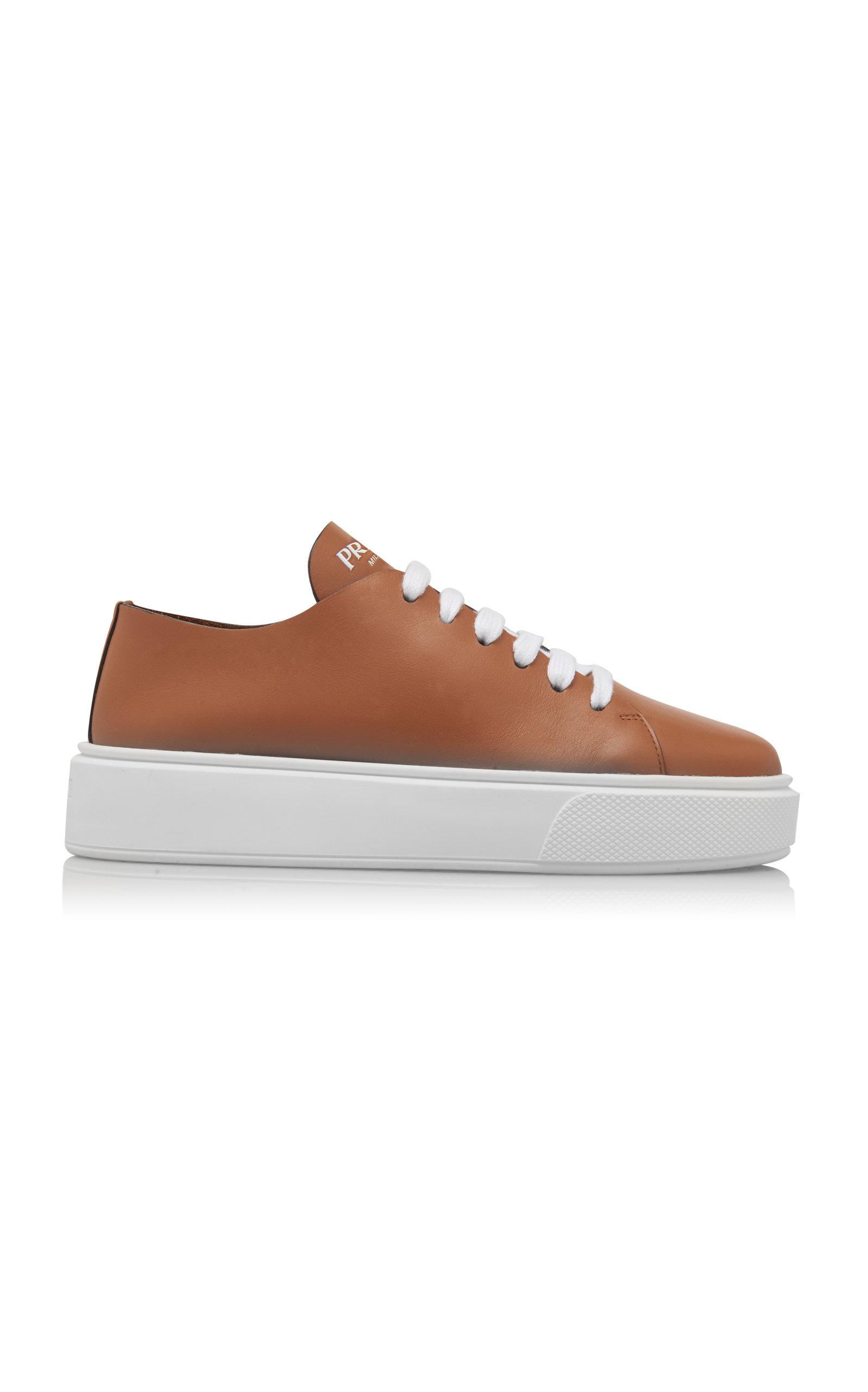 brown prada trainers