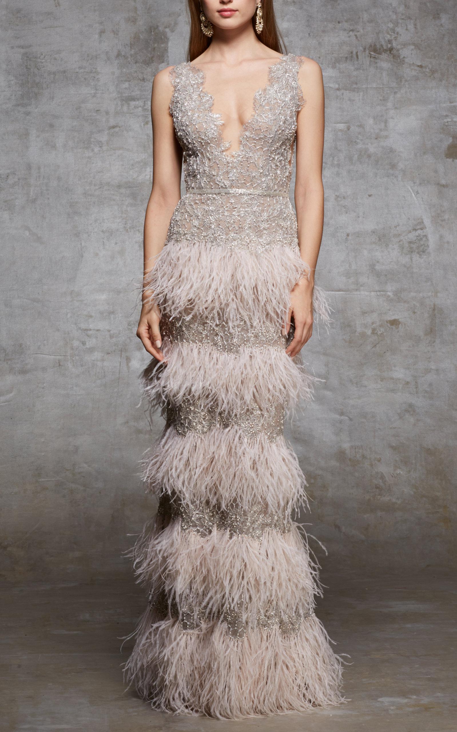 Ostrich Feather Gown 