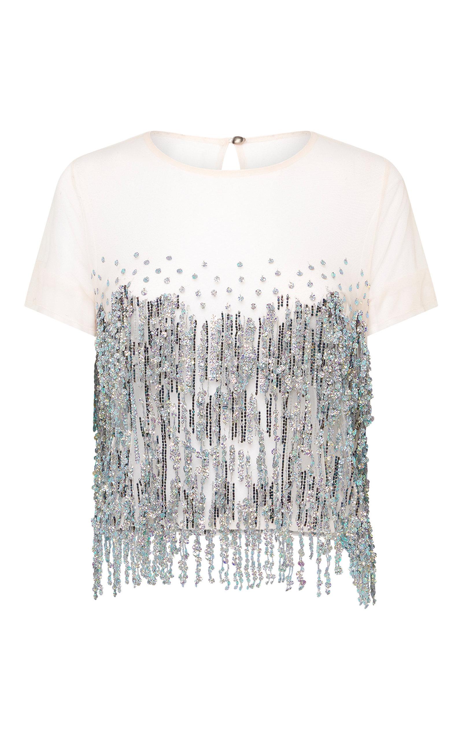 Aje. Relic Beaded Mesh Top | Lyst Australia