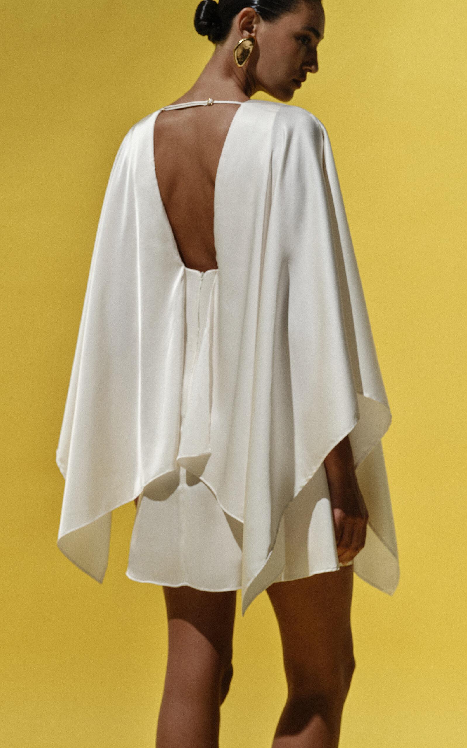 pietro mini dress in ivory baobab Baobab Pietro V-Neck Mini Dress in White
