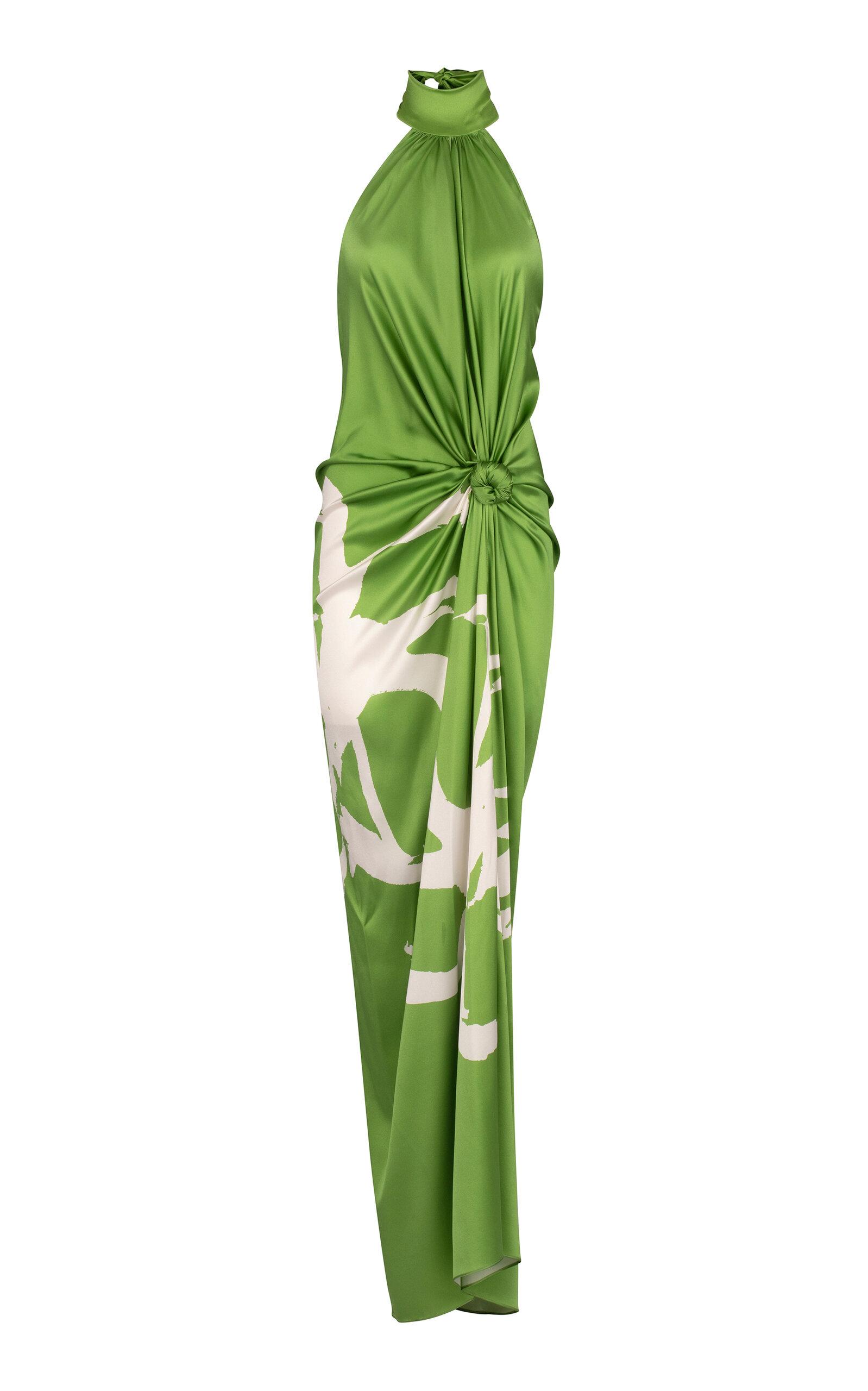 green emerald velvet dress Aiko Dress – Silvia Tcherassi USA main image 0