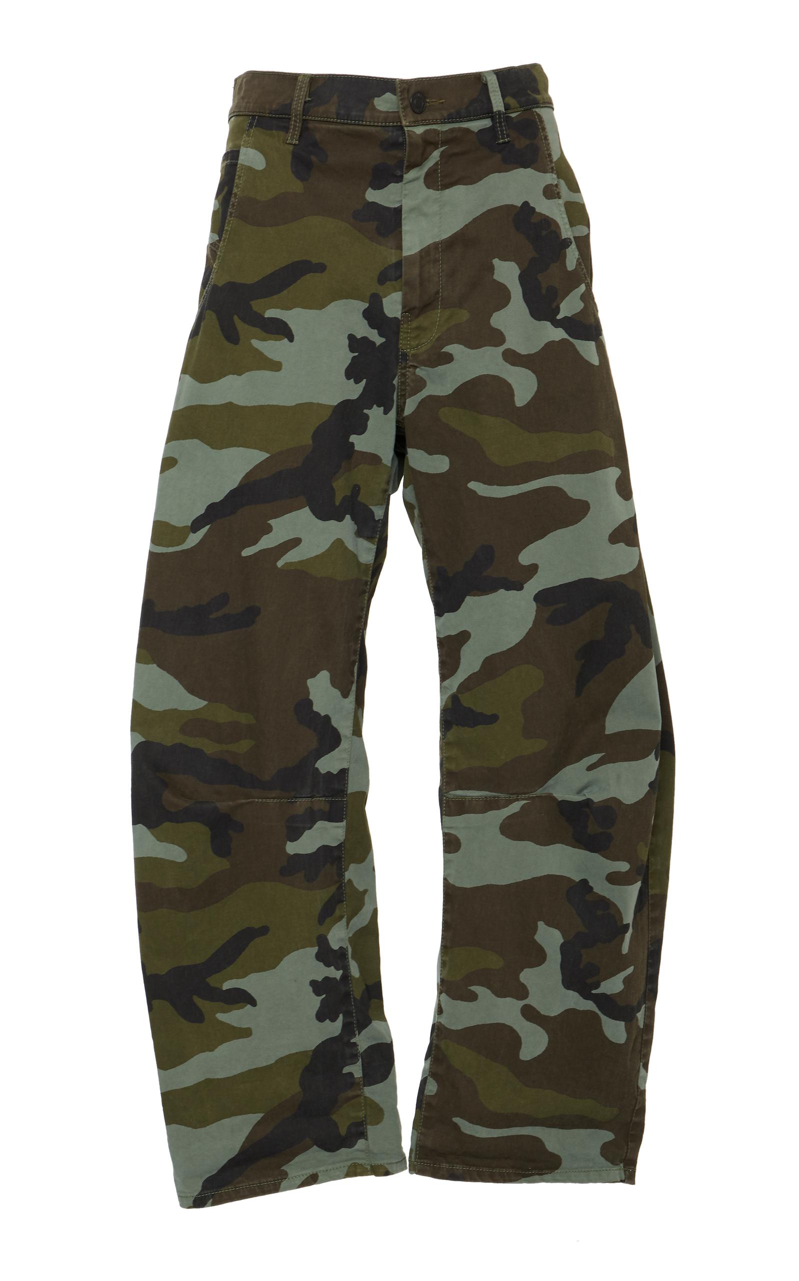 Nili Lotan Cotton Emerson Dyed Camouflage Print Pant in Green - Lyst