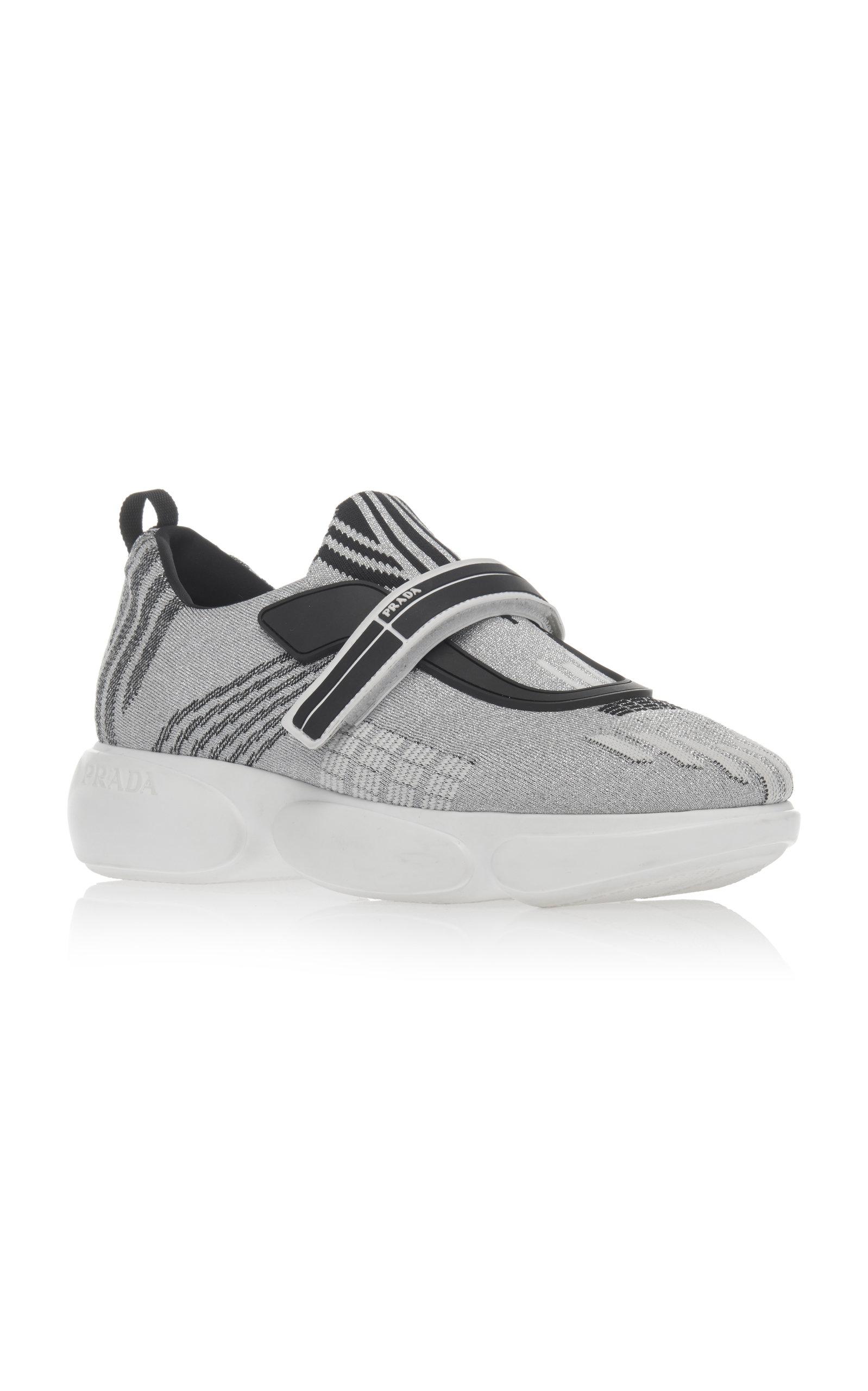 Prada Synthetic Cloudbust Nylon Slip On Sneakers in Grey (Gray) - Lyst